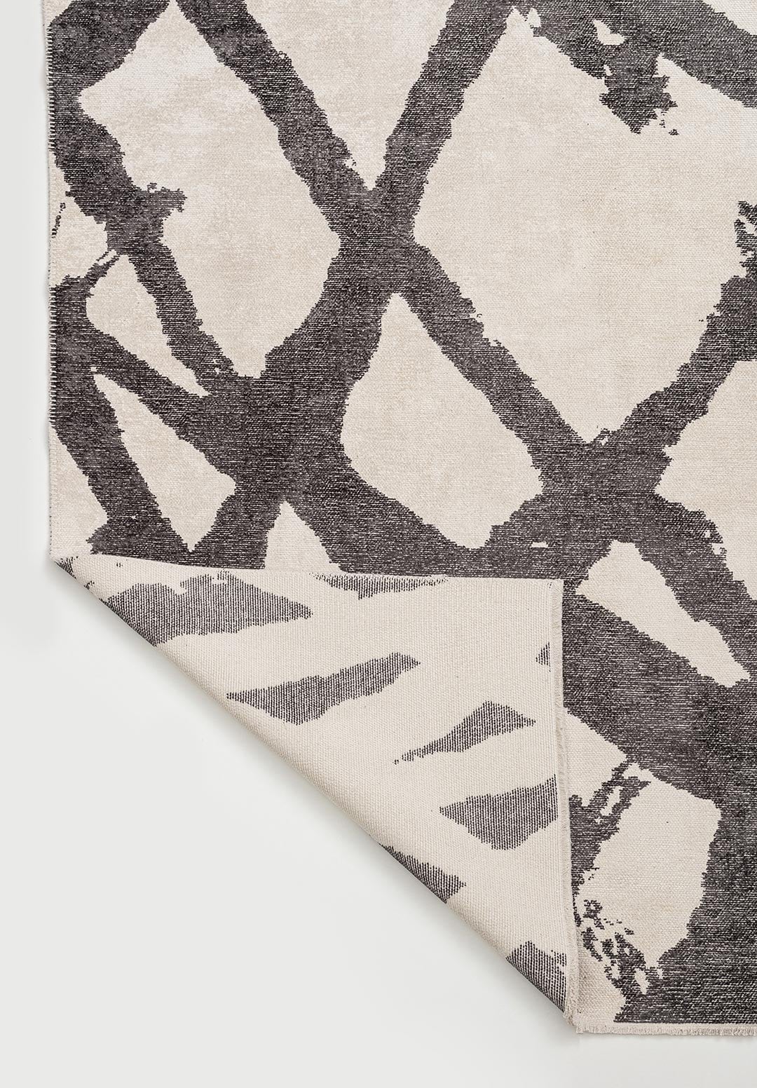 Branch Charcoal - Ecru Rug Rugs - Venetto Design Venettodesign.com