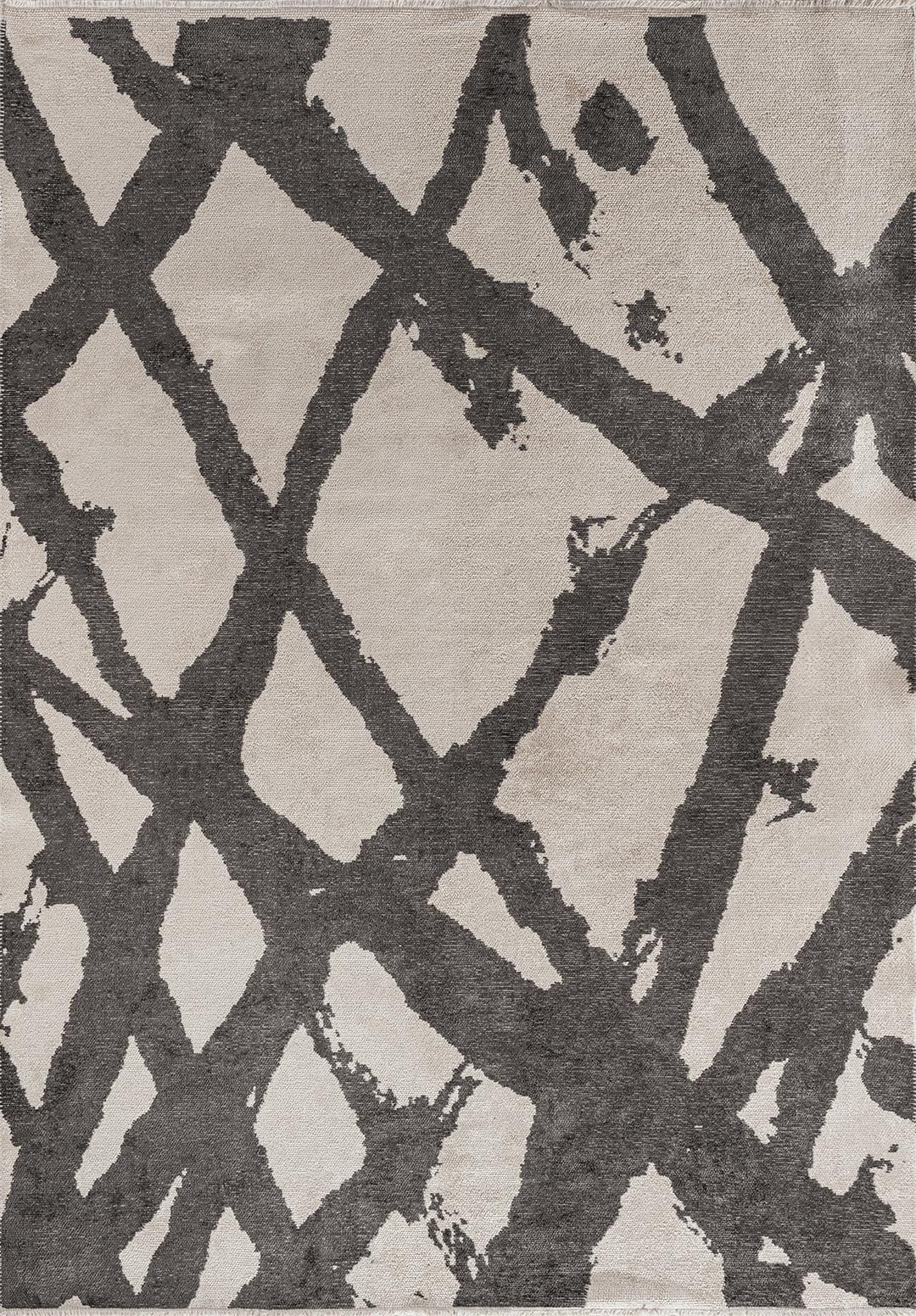 Branch Charcoal - Ecru Rug Rugs - Venetto Design Venettodesign.com