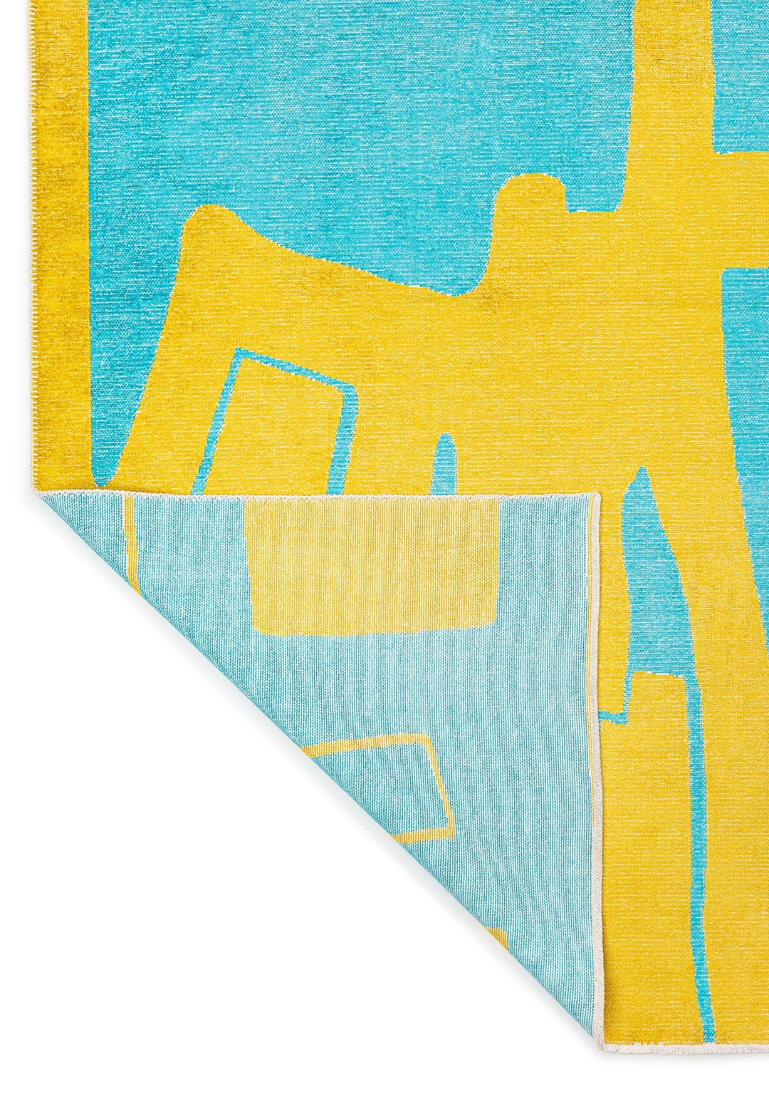 Forma Yellow - Turquoise Rug Rugs - Venetto Design Venettodesign.com