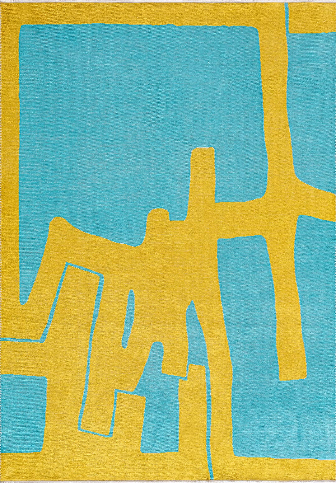 Forma Yellow - Turquoise Rug Rugs - Venetto Design Venettodesign.com