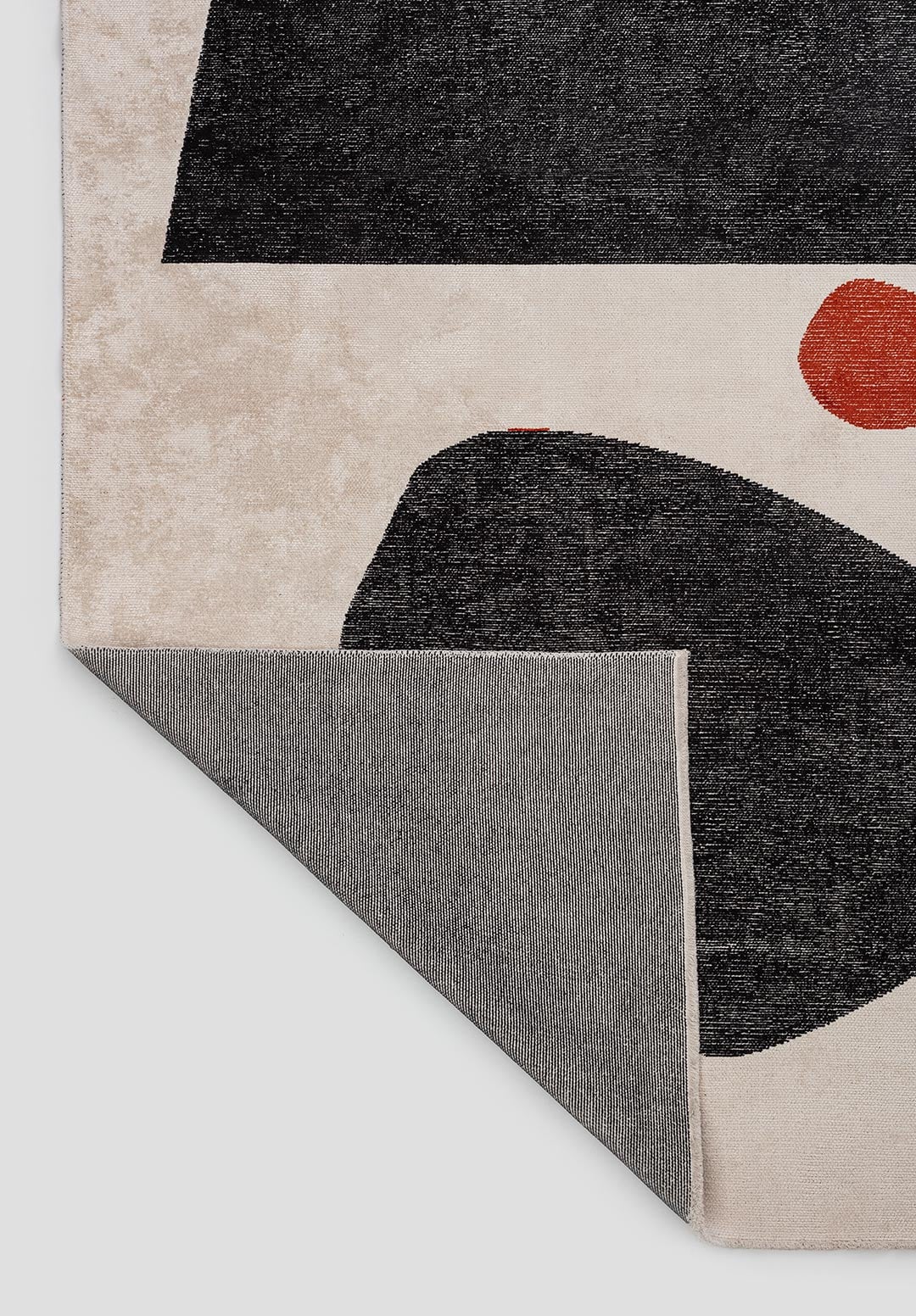 Rock Black - Ecru Rug Rugs - Venetto Design Venettodesign.com