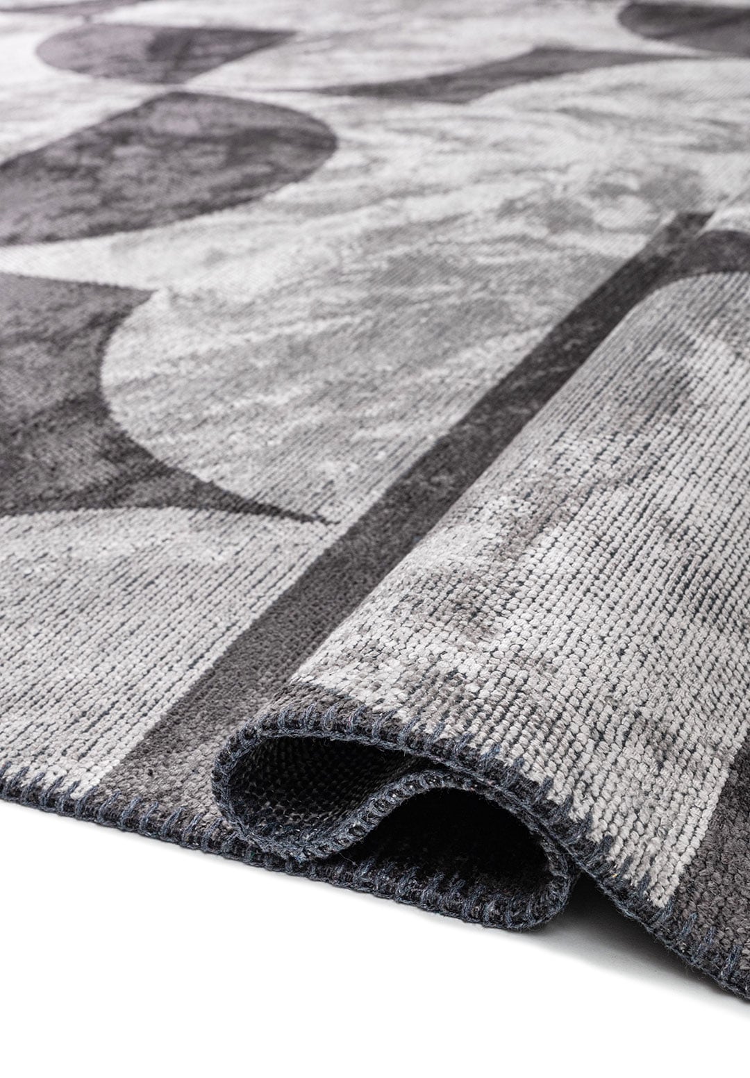 Circle Charcoal - Light Cream Rug Rugs - Venetto Design Venettodesign.com