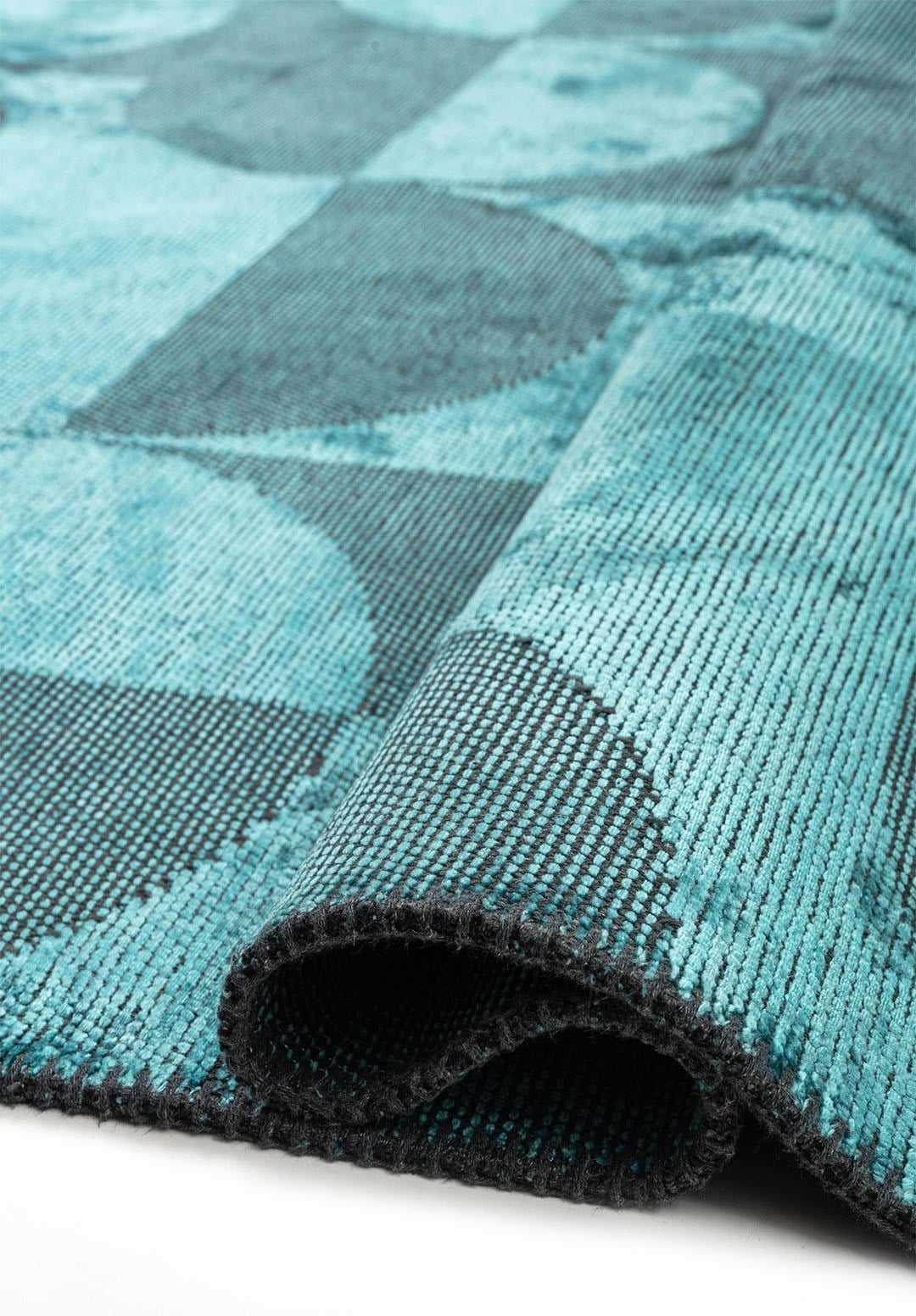 Circle Turquoise Rug Rugs - Venetto Design Venettodesign.com