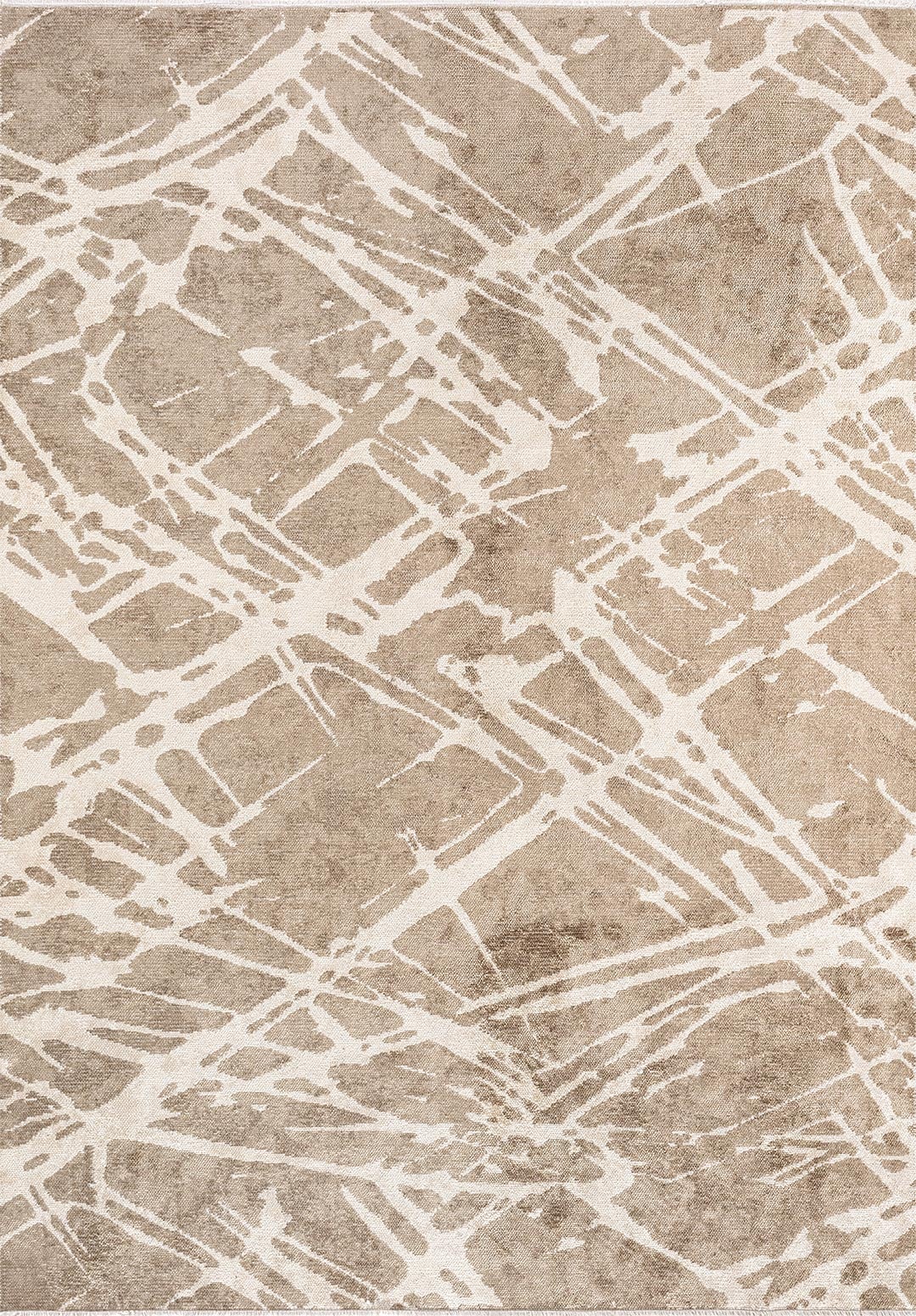 Drizzle Ecru - Nougat Rug Rugs - Venetto Design Venettodesign.com