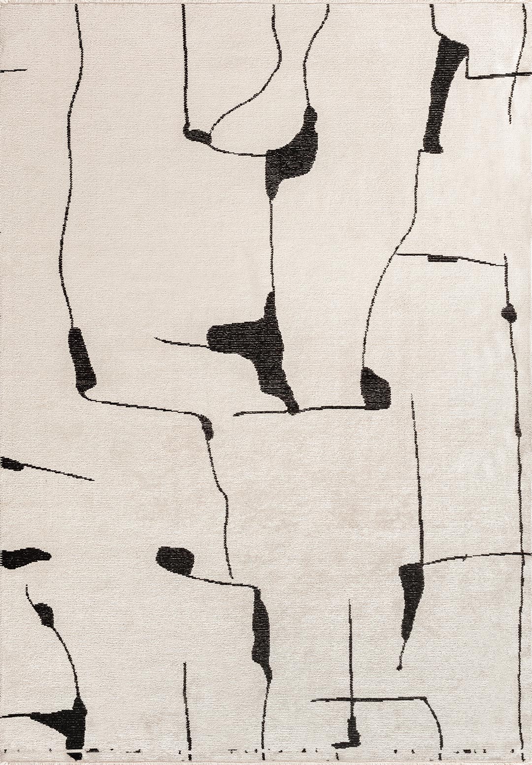 Atlas Black - Ecru Rug Rugs - Venetto Design Venettodesign.com