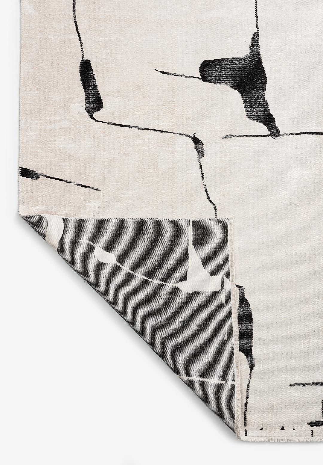 Atlas Black - Ecru Rug Rugs - Venetto Design Venettodesign.com