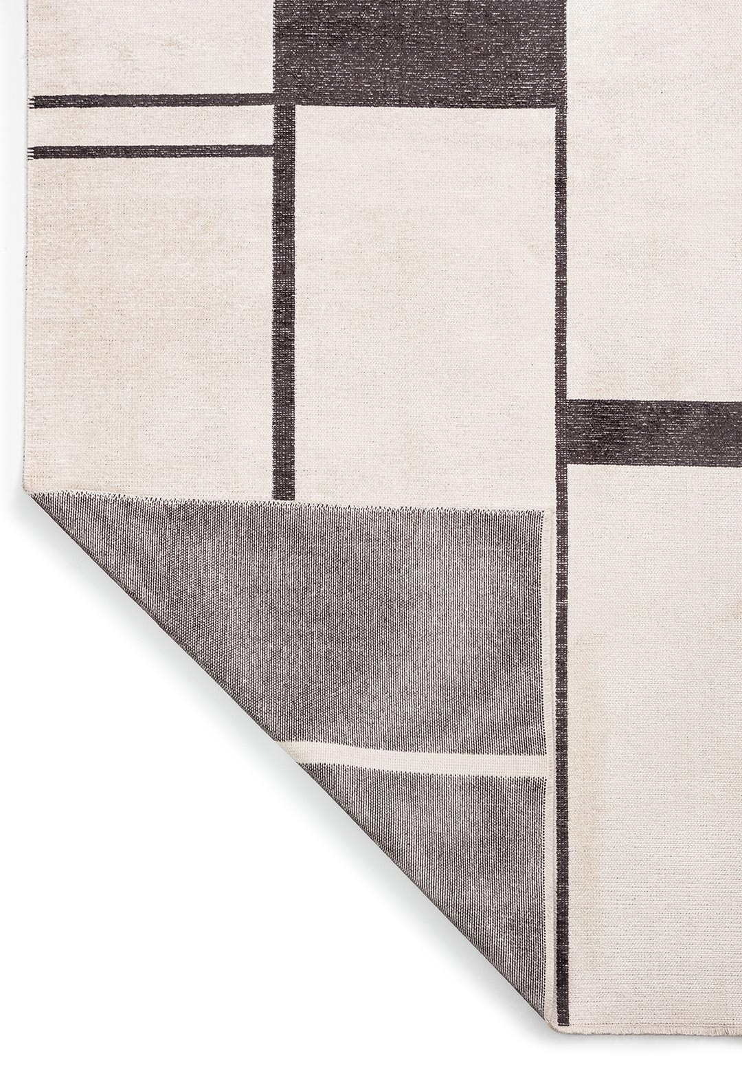 Cell Charcoal - Ecru Rug Rugs - Venetto Design Venettodesign.com
