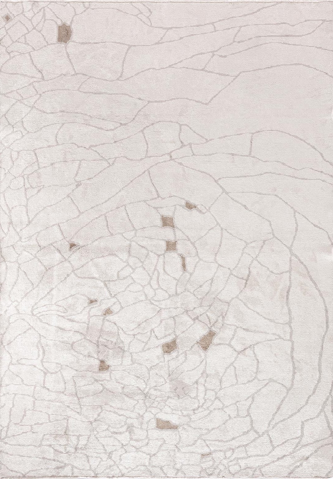 Dry Light Grey - Ecru Rug Rugs - Venetto Design Venettodesign.com
