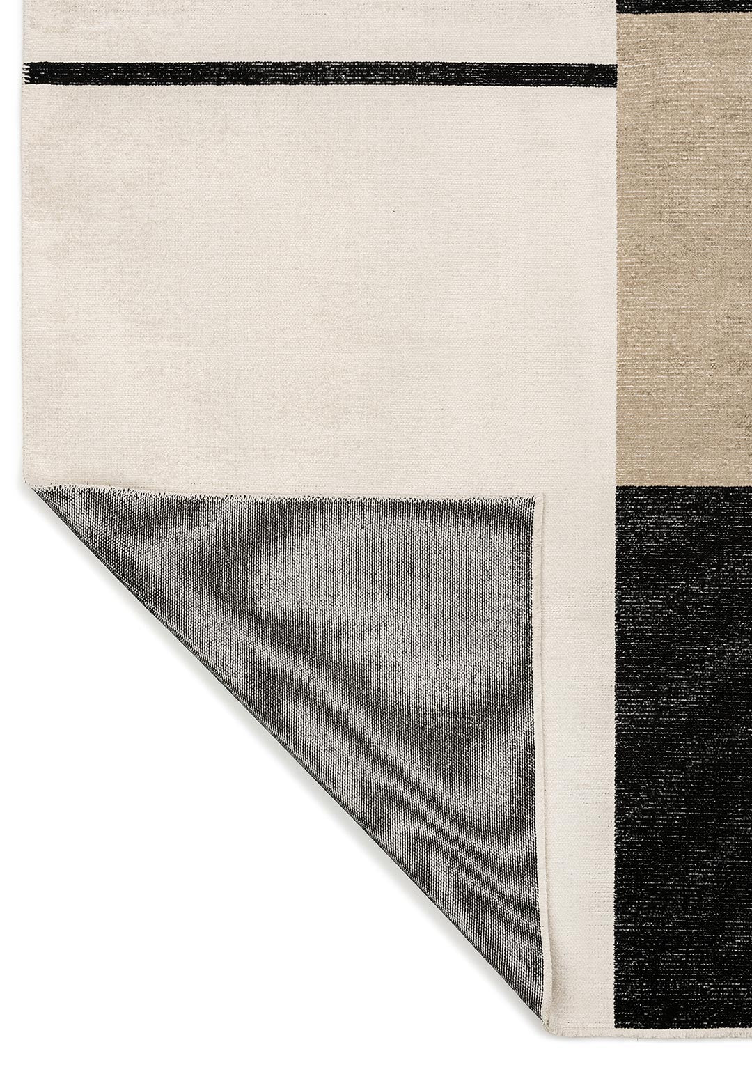 Block Black - Nougat Rug Rugs - Venetto Design Venettodesign.com