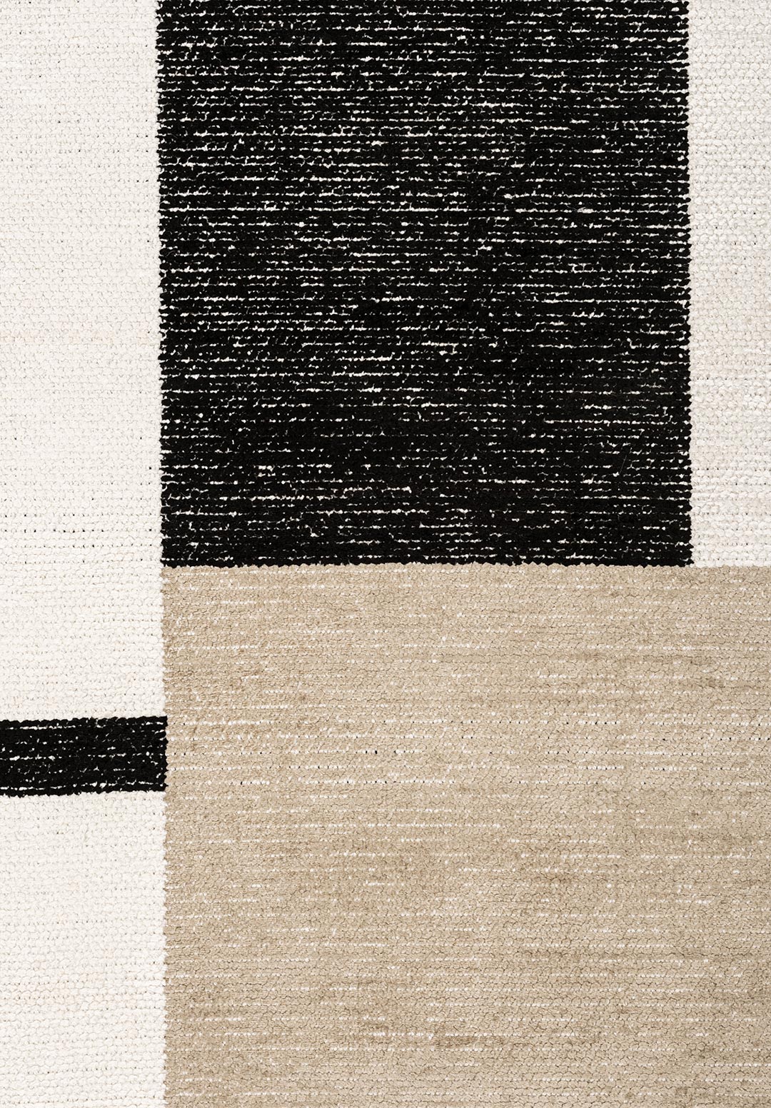 Block Black - Nougat Rug Rugs - Venetto Design Venettodesign.com