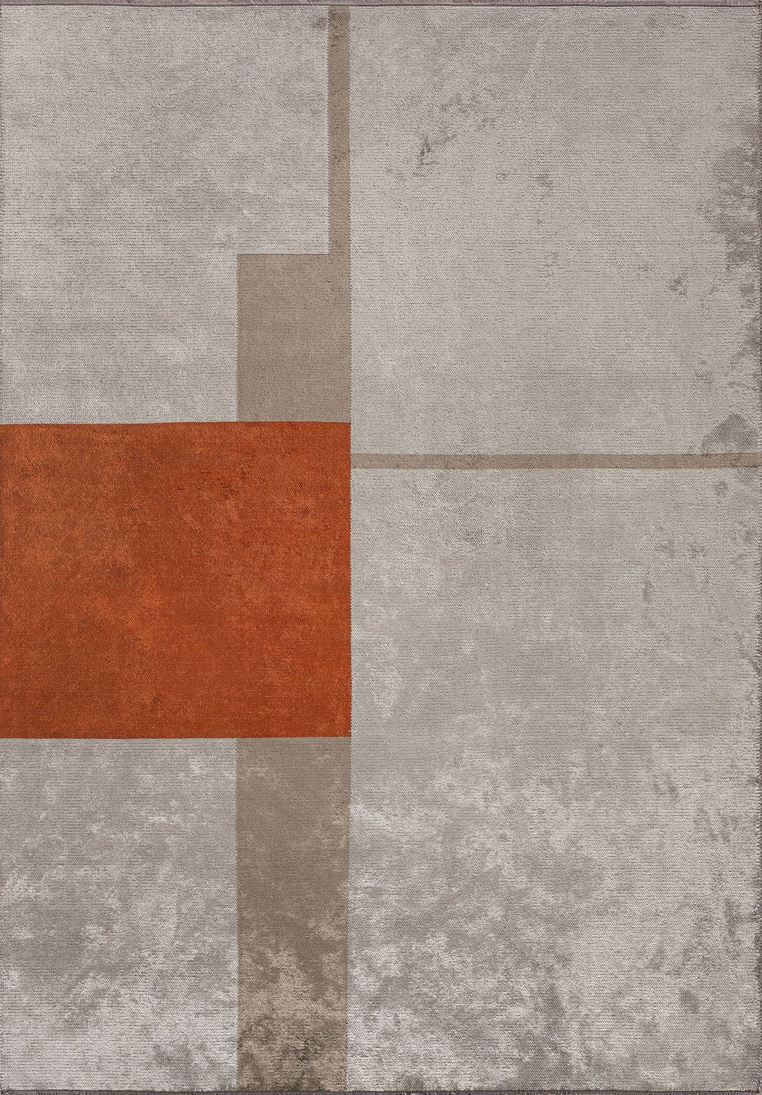 Block Rust - Bone Rug Rugs - Venetto Design Venettodesign.com