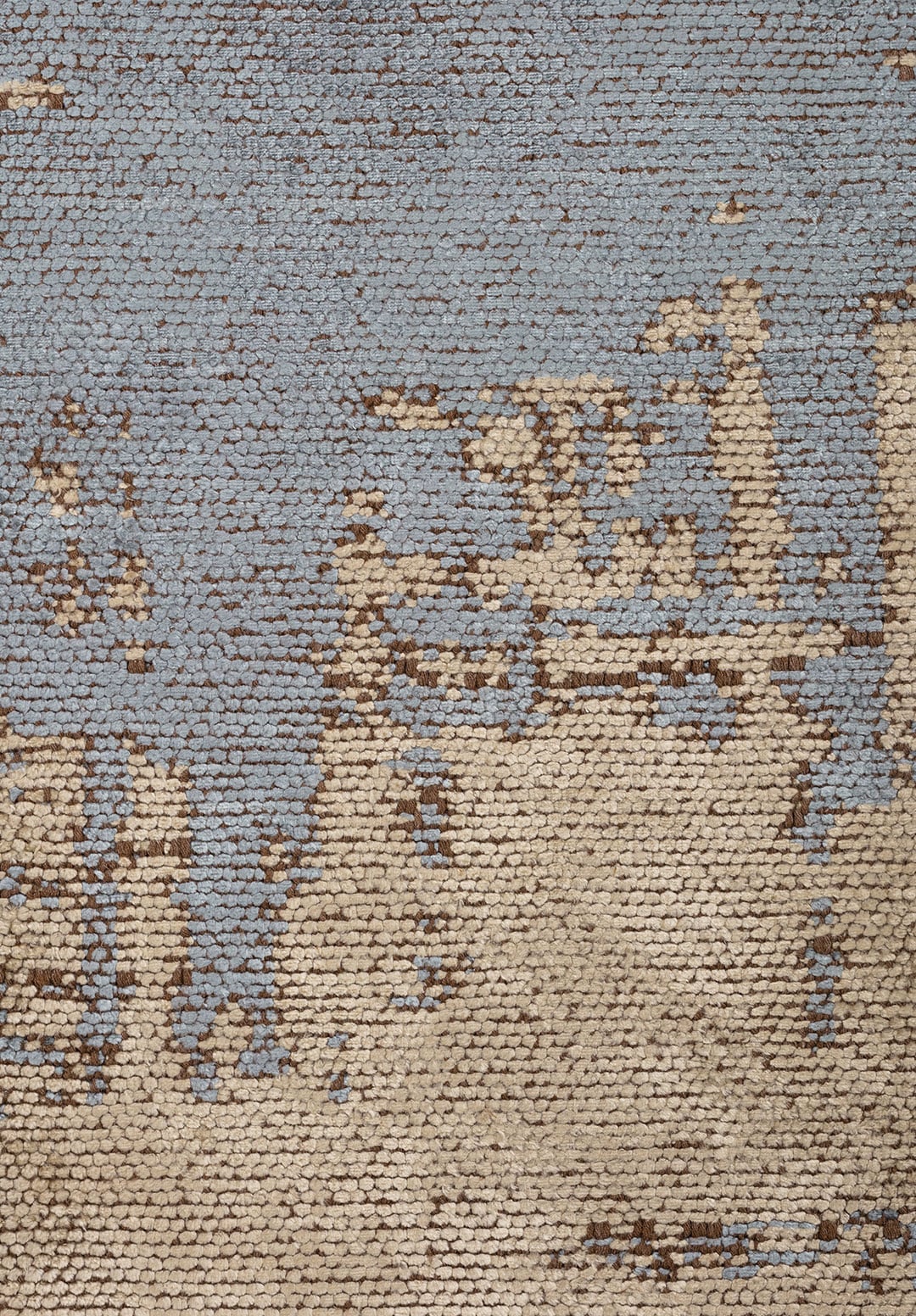 Fog Blue - Beige Rug Rugs - Venetto Design Venettodesign.com