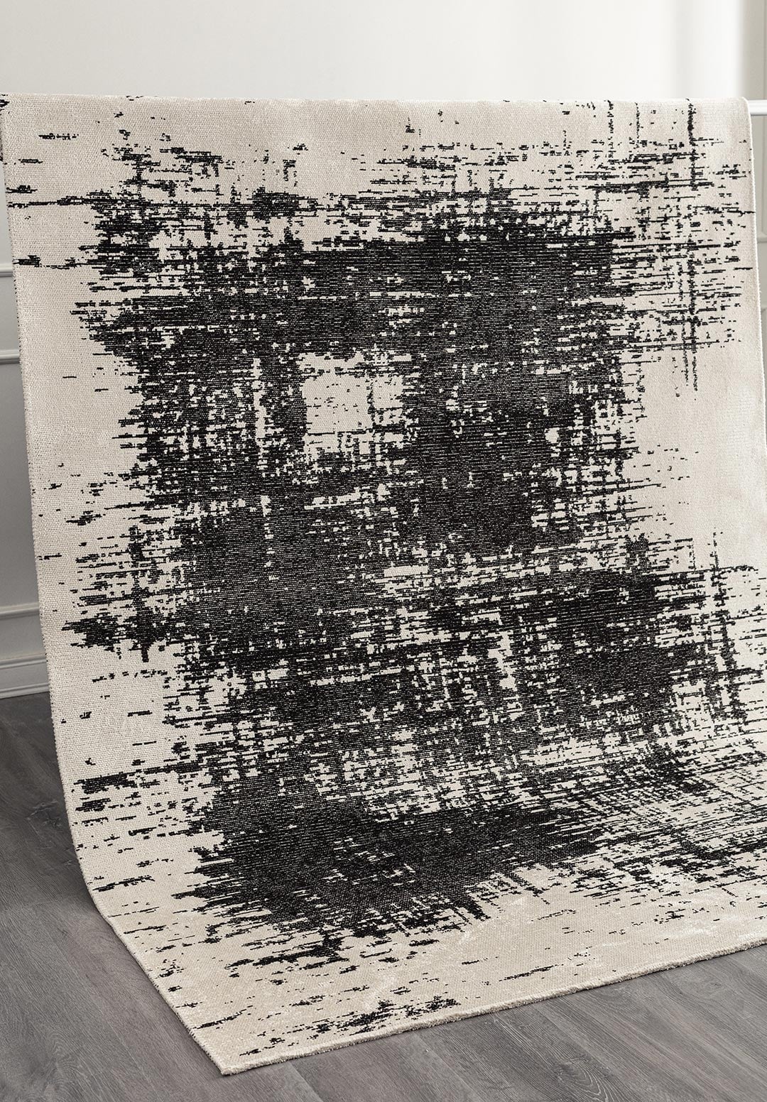 Fog Black - Ecru Rug Rugs - Venetto Design Venettodesign.com