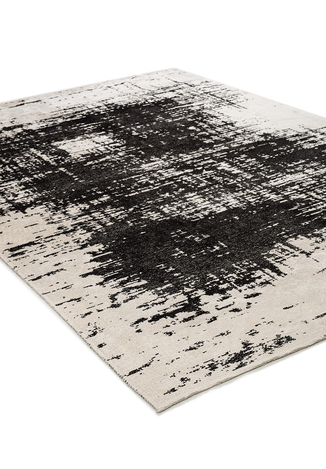 Fog Black - Ecru Rug Rugs - Venetto Design Venettodesign.com