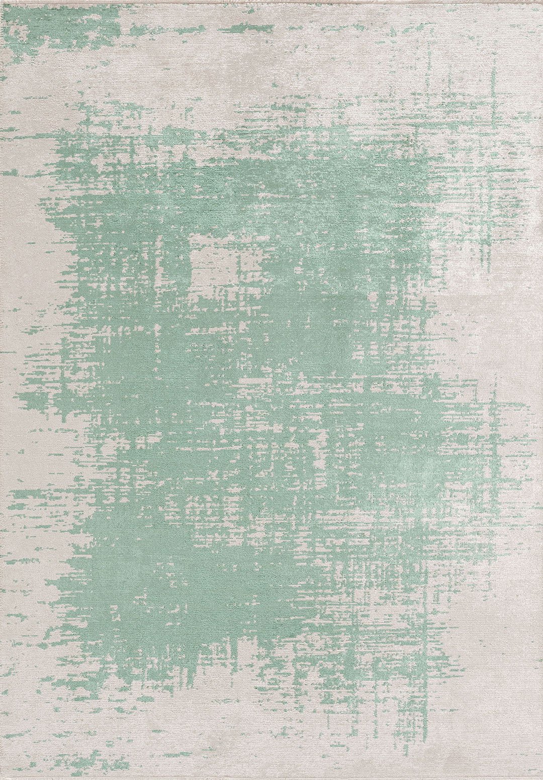 Fog River Green - Ecru Rug Rugs - Venetto Design Venettodesign.com