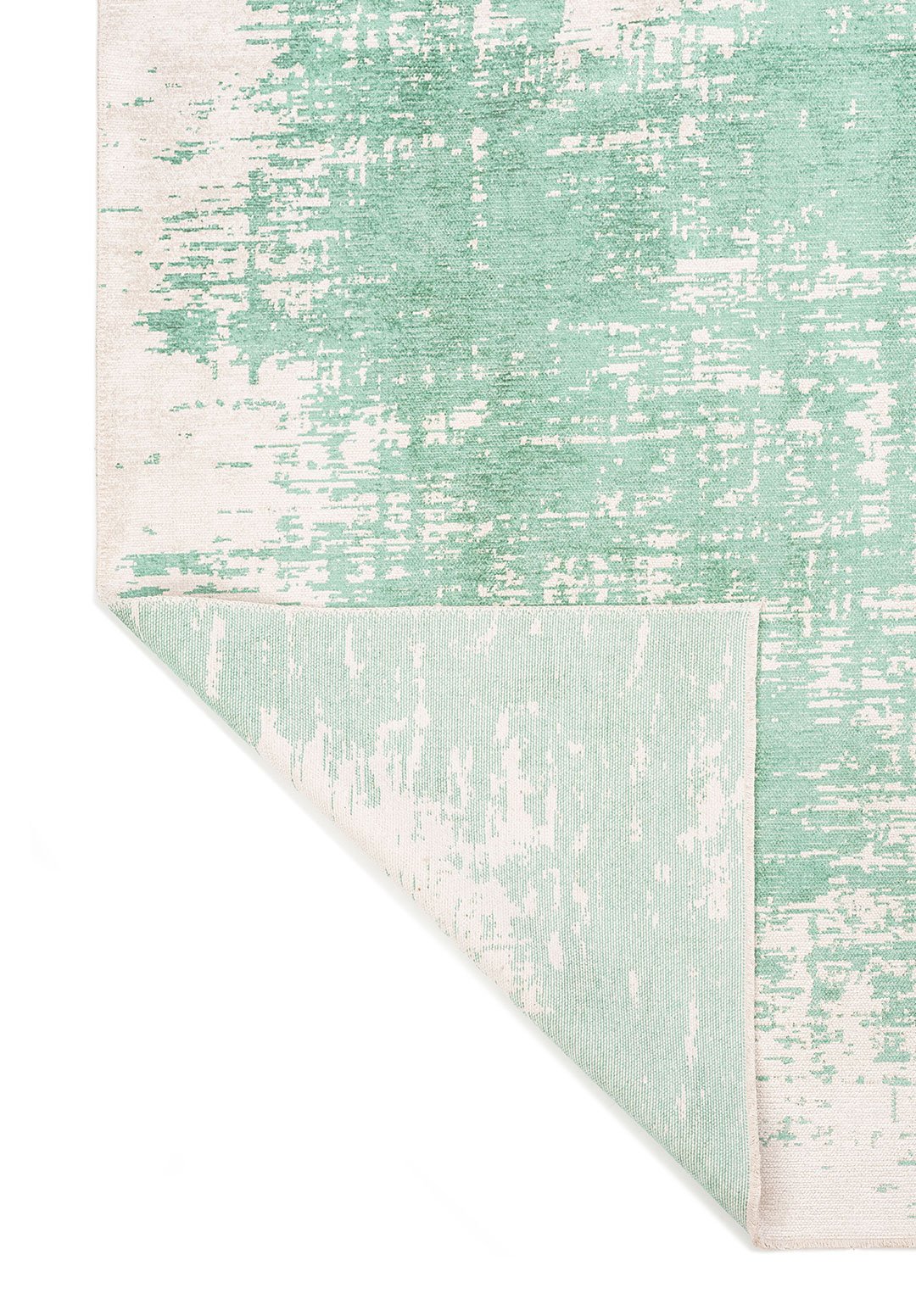 Fog River Green - Ecru Rug Rugs - Venetto Design Venettodesign.com