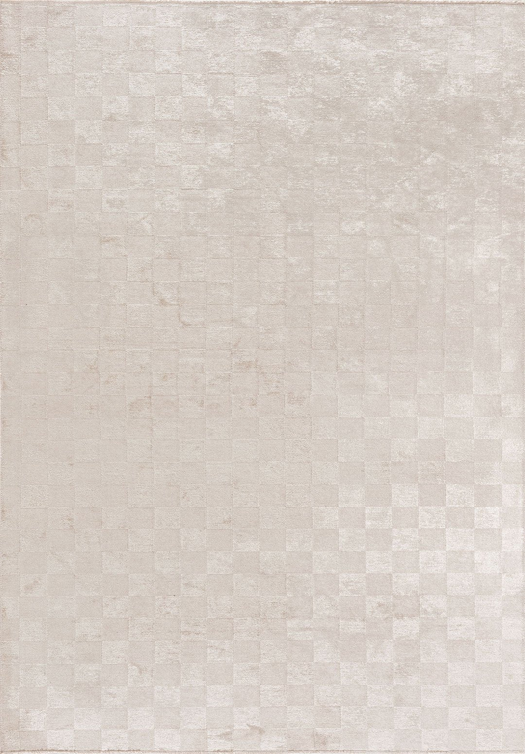 Checkers Ecru Rug Rugs - Venetto Design Venettodesign.com