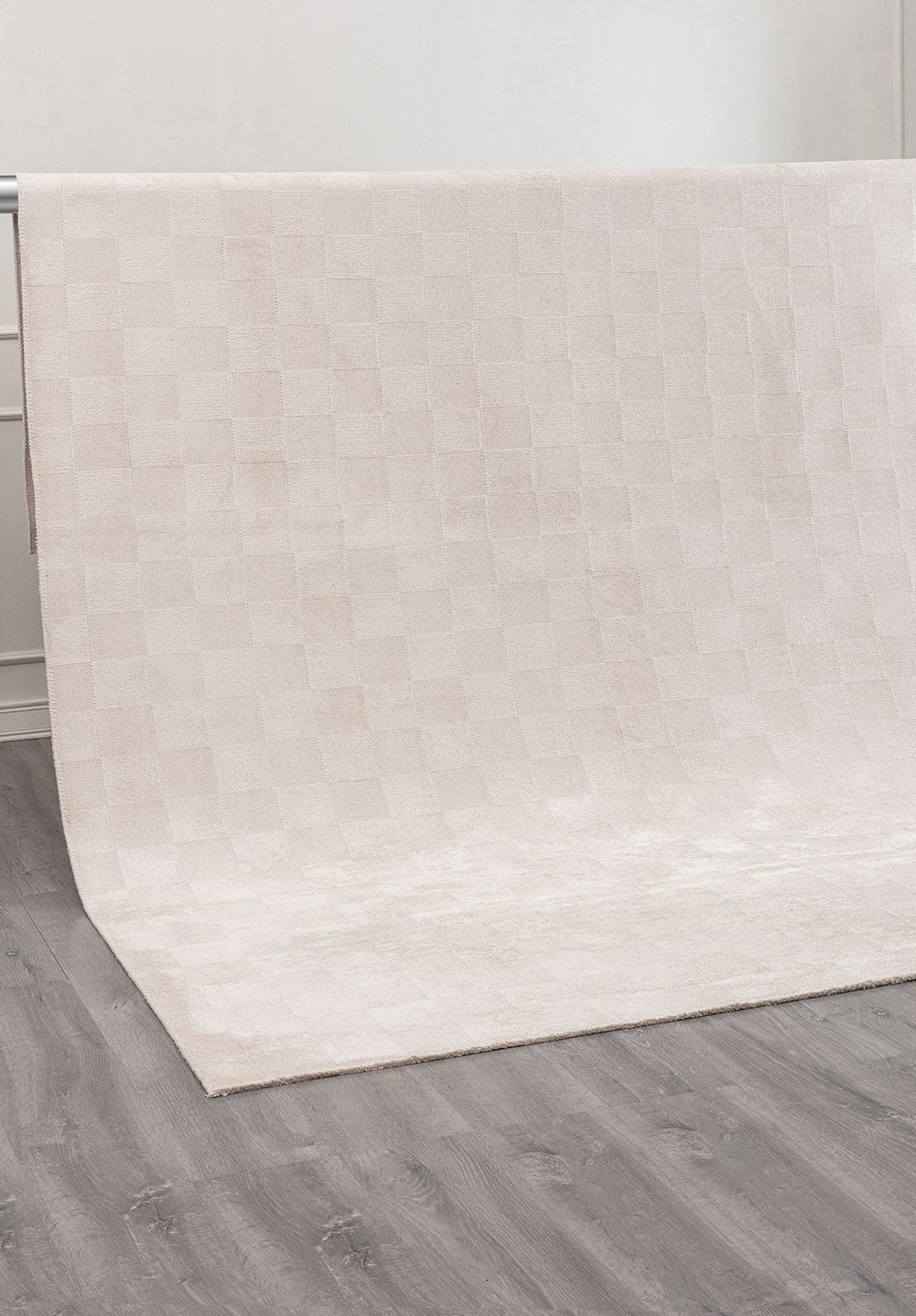 Checkers Ecru Rug Rugs - Venetto Design Venettodesign.com