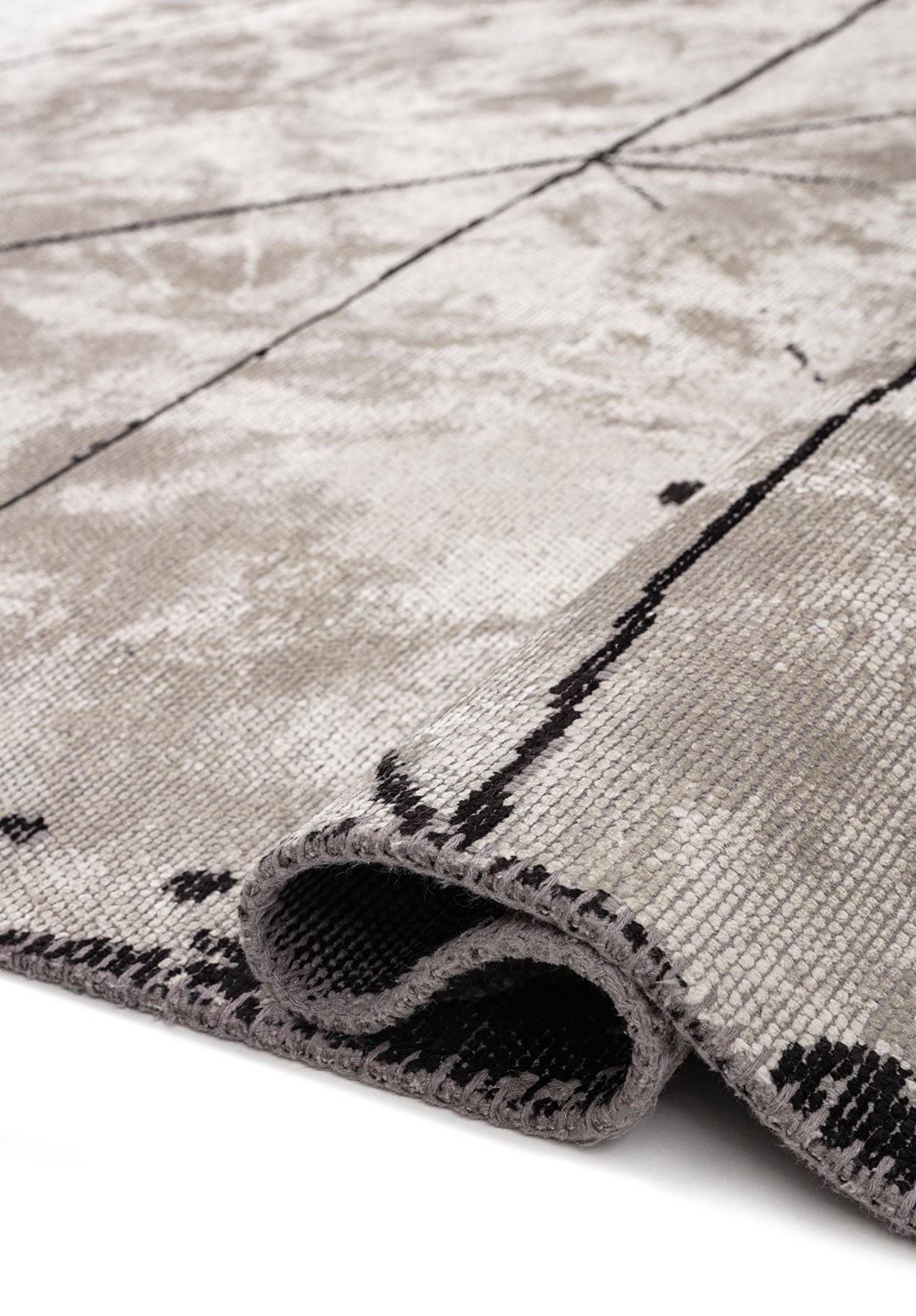 Astro Black - Bone Rug Rugs - Venetto Design Venettodesign.com