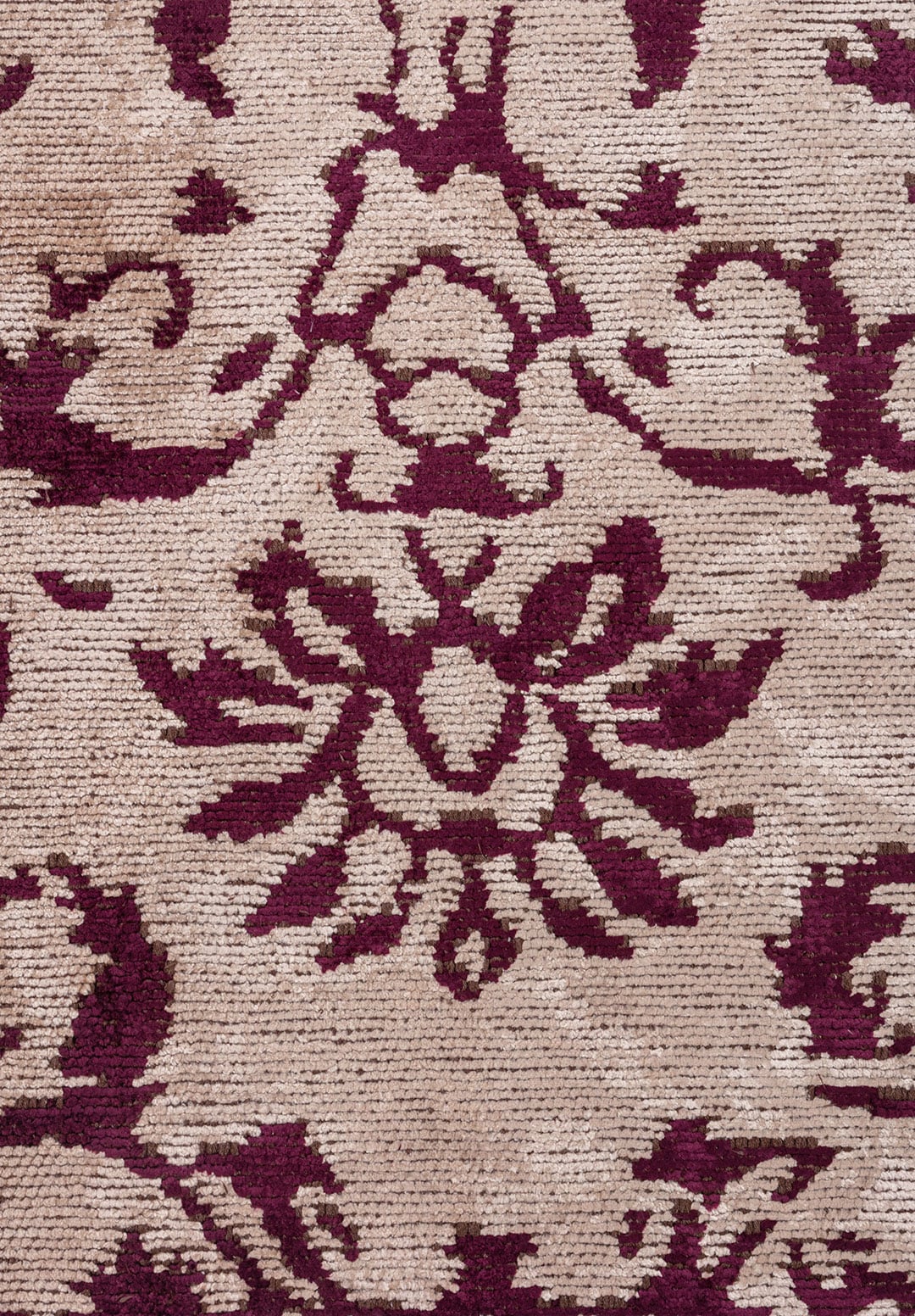 Eloria Dark Damson - Light Cream Rug Rugs - Venetto Design Venettodesign.com