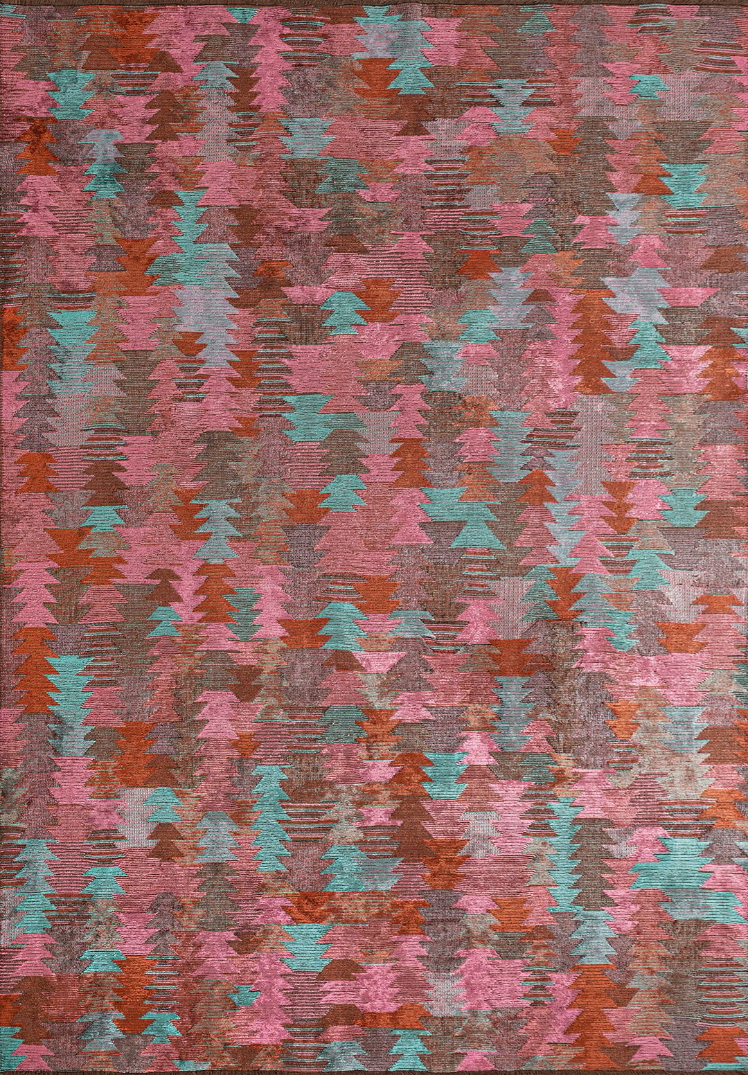 Clan Turquoise - Pink Rug Rugs - Venetto Design Venettodesign.com