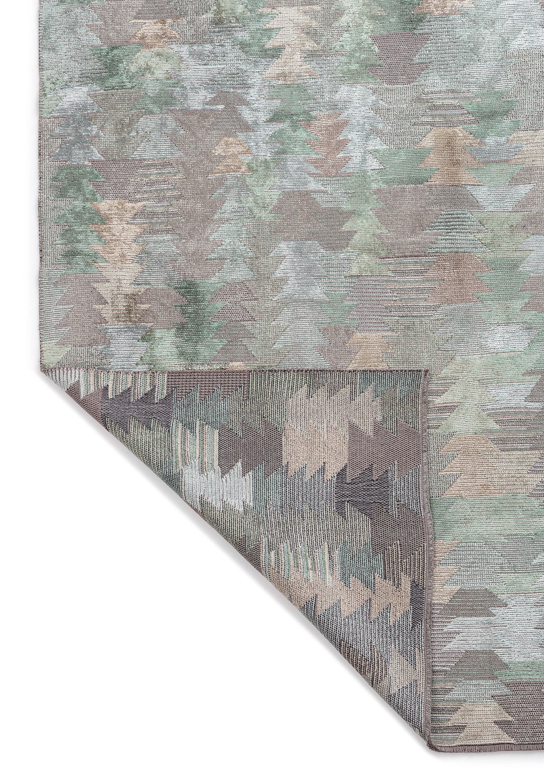 Clan River Green - Ice Blue Rug Rugs - Venetto Design Venettodesign.com