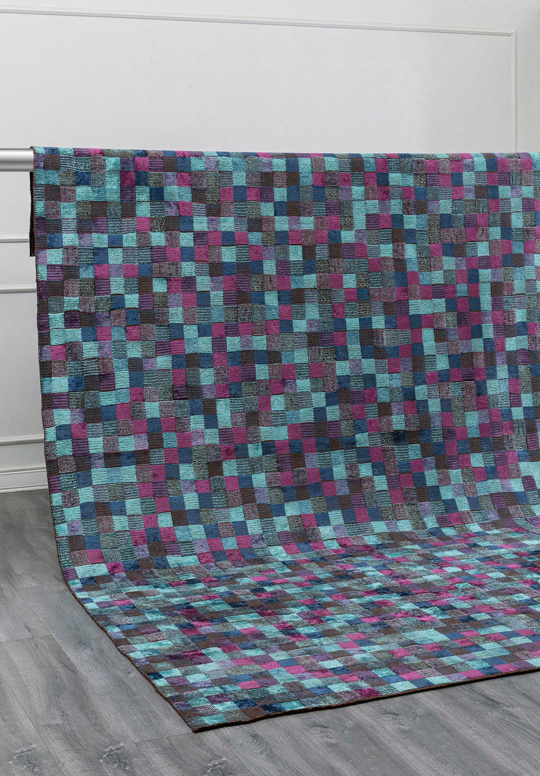 Tessell Purple - Turquoise Rug Rugs - Venetto Design Venettodesign.com
