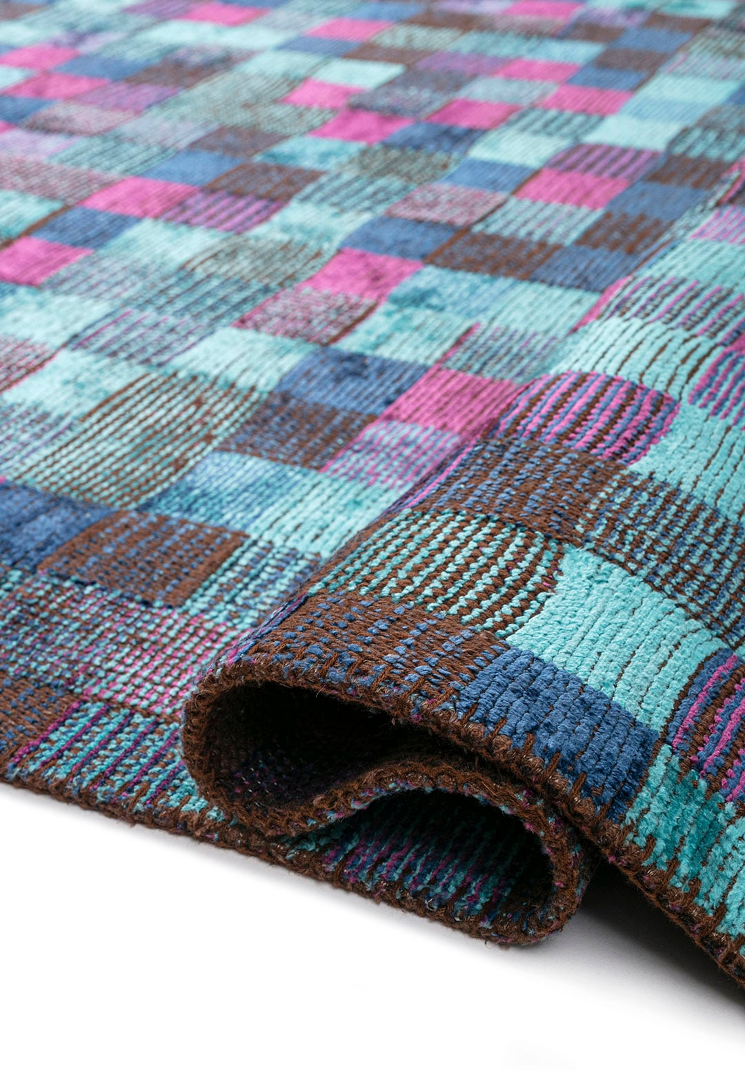 Tessell Purple - Turquoise Rug Rugs - Venetto Design Venettodesign.com