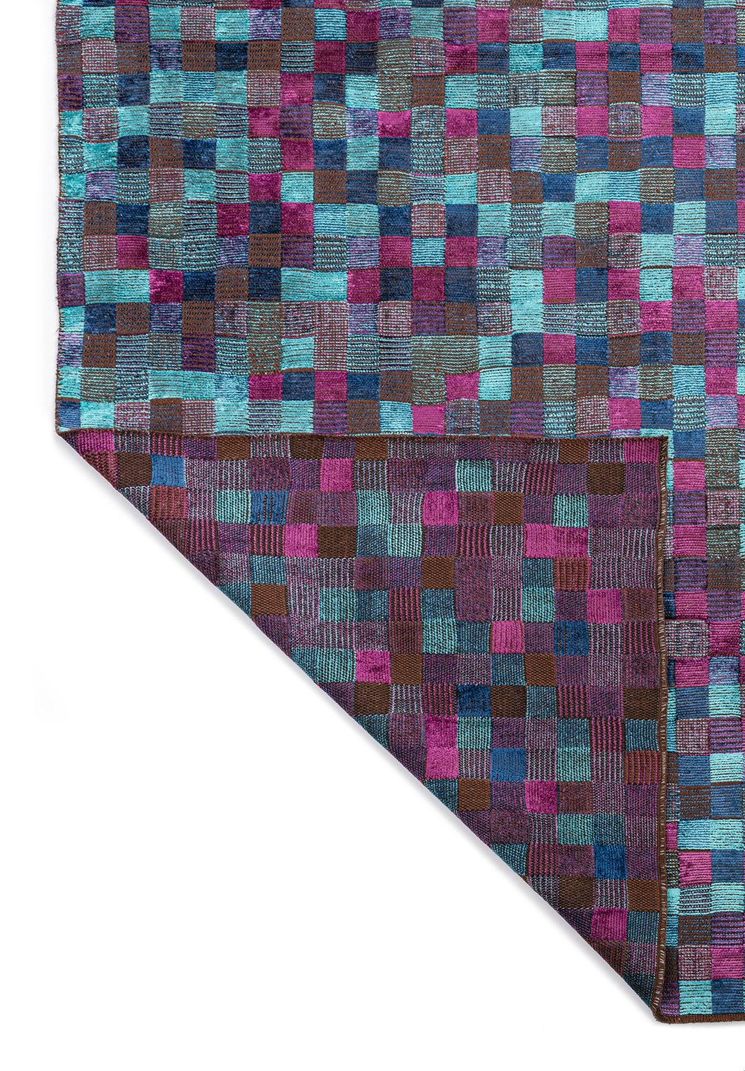 Tessell Purple - Turquoise Rug Rugs - Venetto Design Venettodesign.com