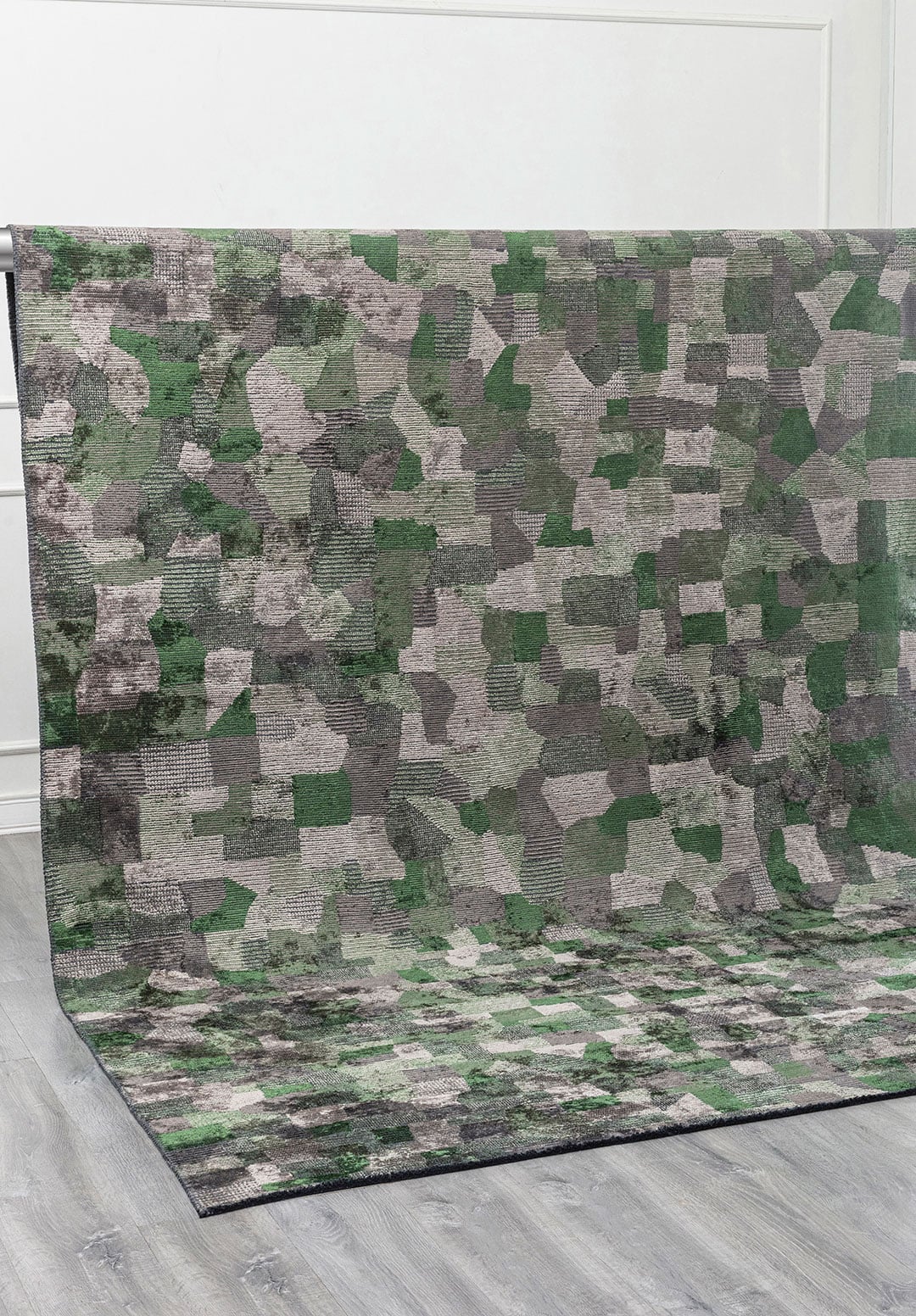 Dune Anthracite - Forest Green Rug Rugs - Venetto Design Venettodesign.com