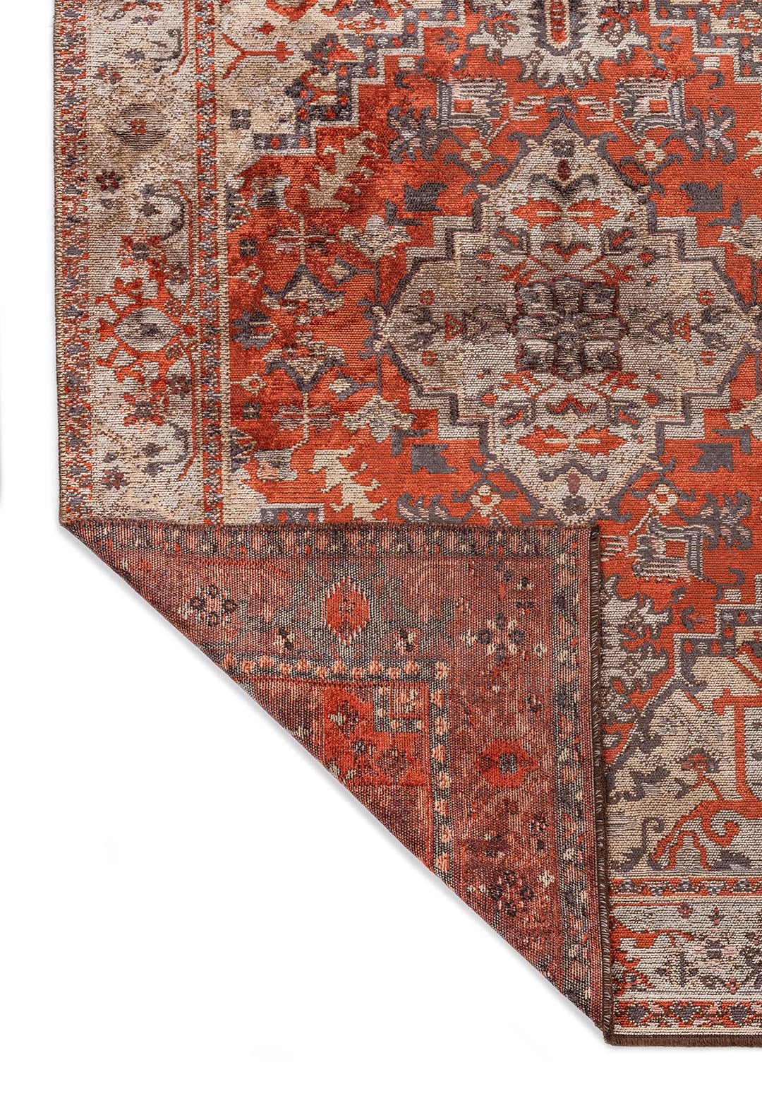 Alcasar Beige - Dark Terra Rug