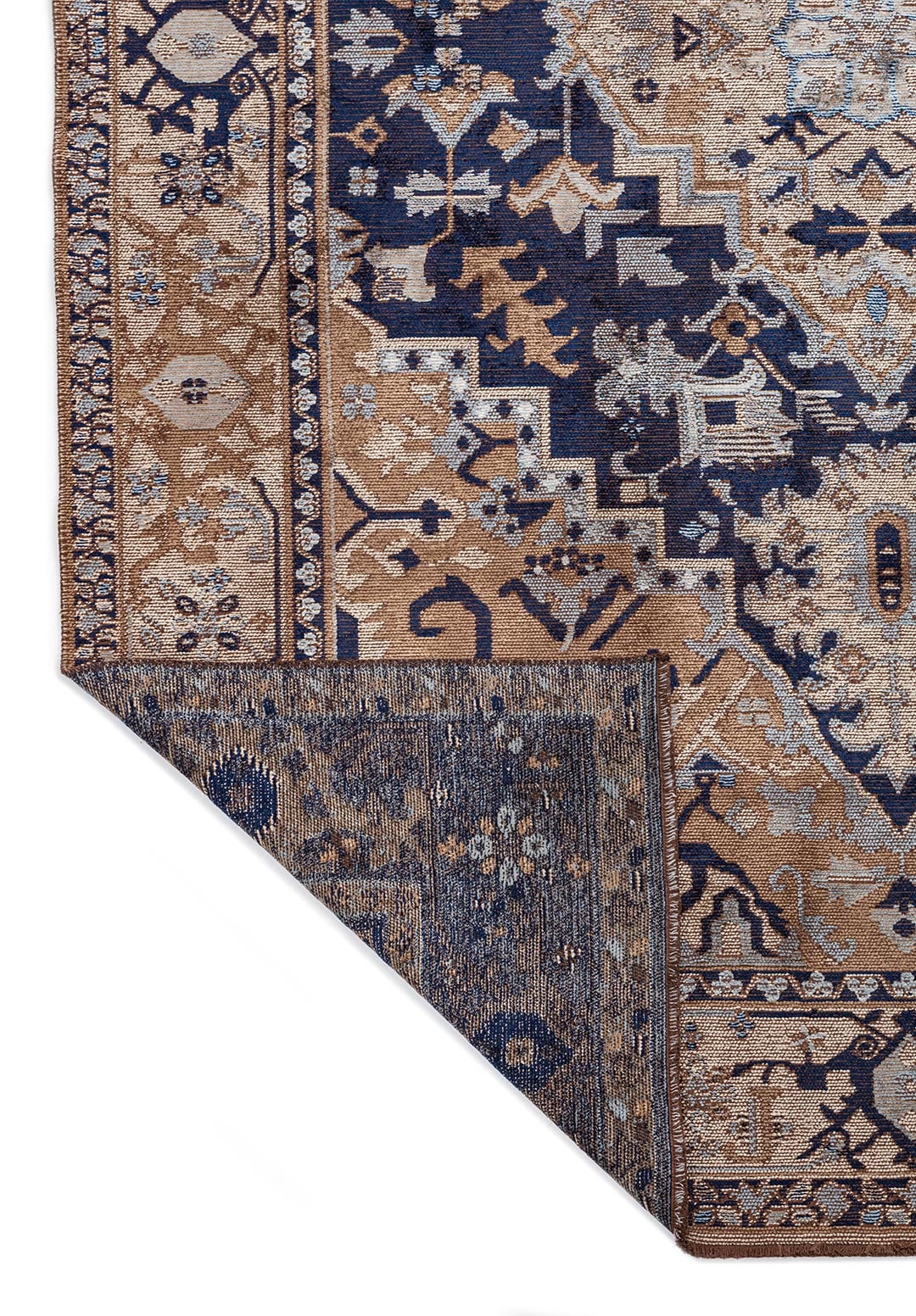 Alcasar Beige - Blue Rug