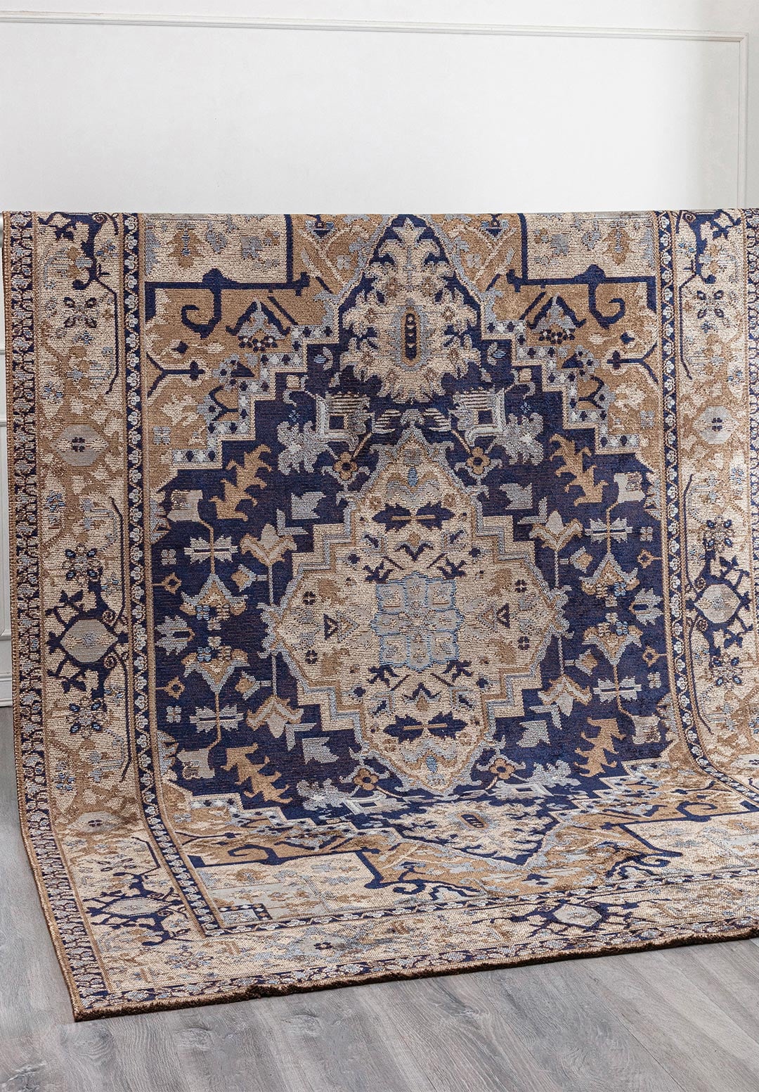 Alcasar Beige - Blue Rug