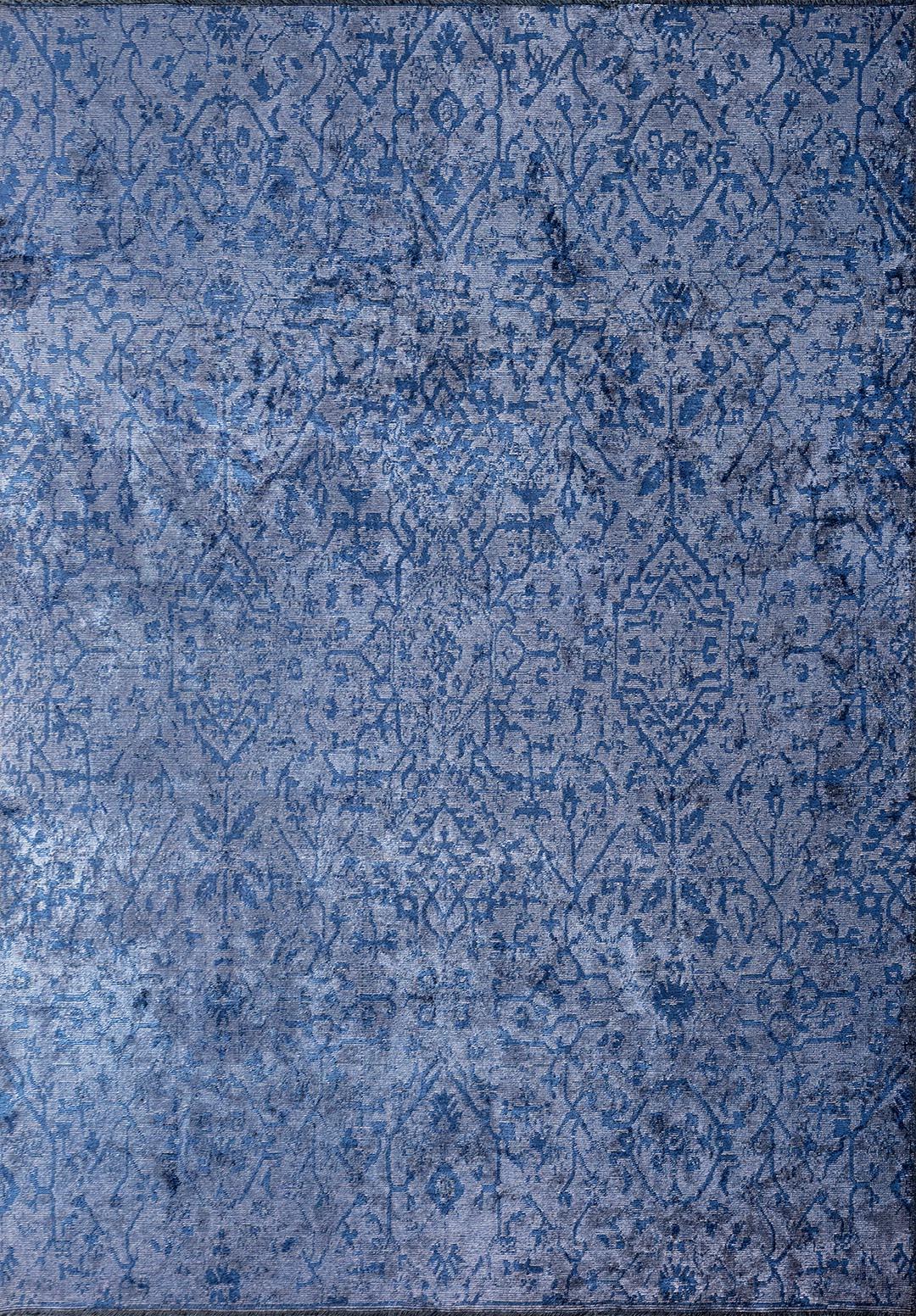 Fable Light Grey - Navy Blue Rug Rugs - Venetto Design Venettodesign.com