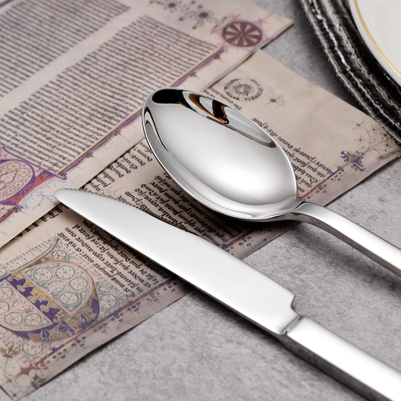 Elysian Silver Luxury 18/10 Stainless Steel Cutlery Set - Venetto Design Venettodesign.com