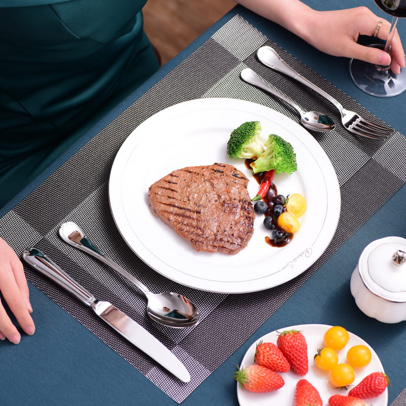 Selena Silver Luxury 18/10 Stainless Steel Cutlery Set - Venetto Design Venettodesign.com