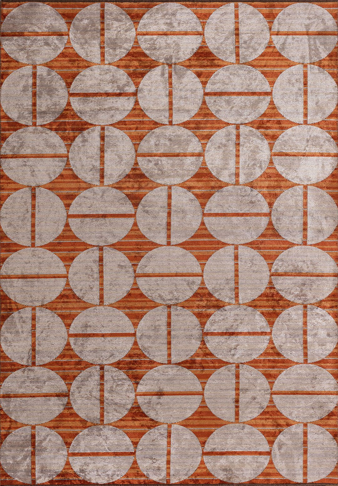 Eclipse Rust - Terra Rug Rugs - Venetto Design Venettodesign.com