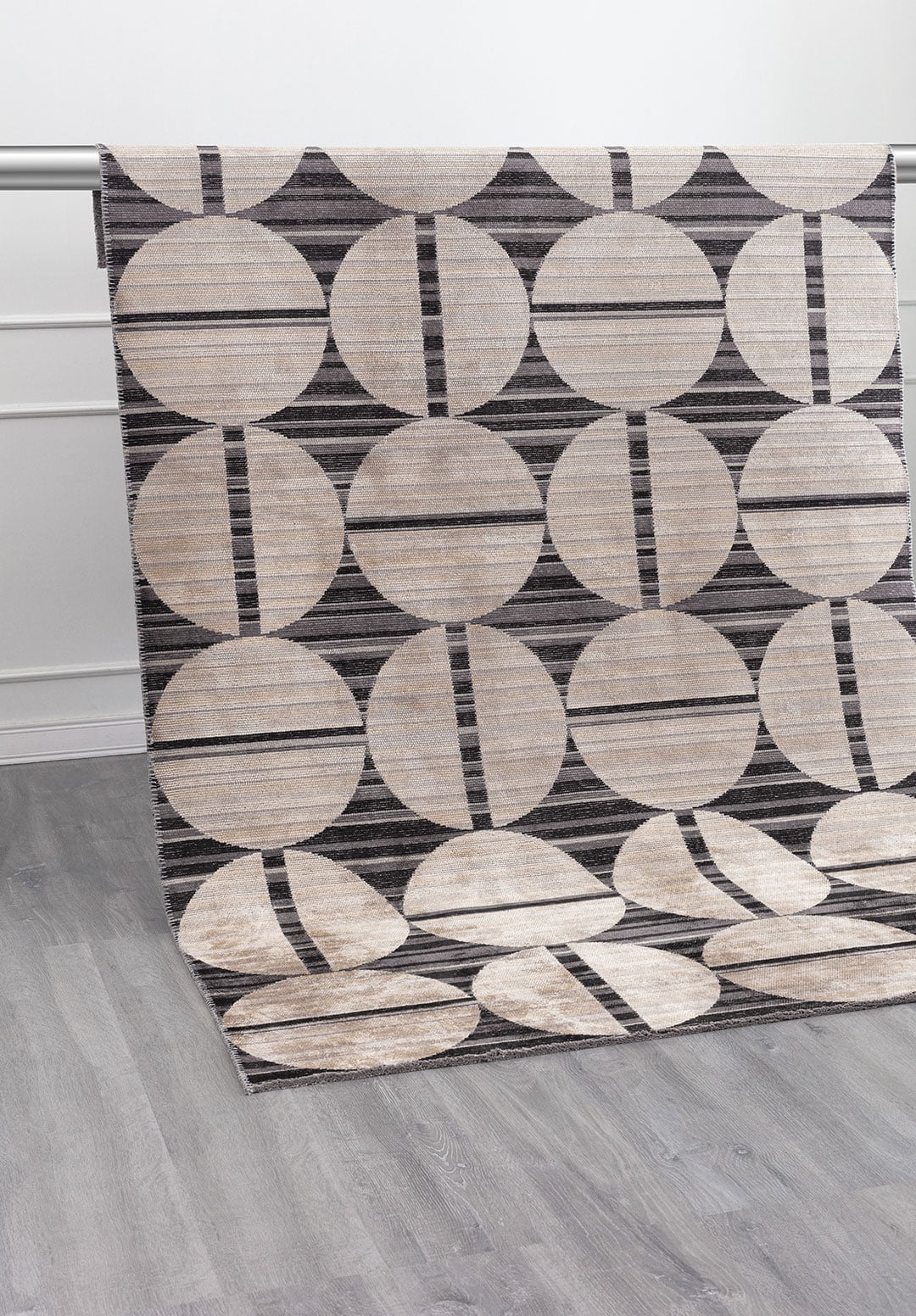 Eclipse Black - Charcoal Rug Rugs - Venetto Design Venettodesign.com