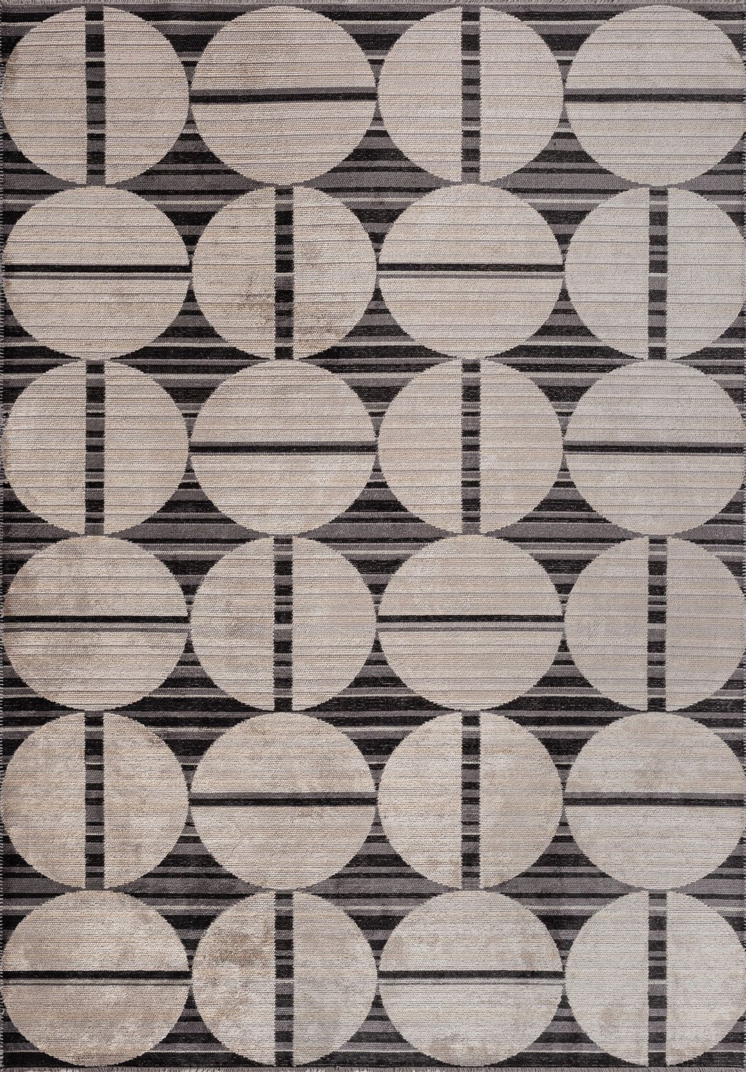 Eclipse Black - Charcoal Rug Rugs - Venetto Design Venettodesign.com