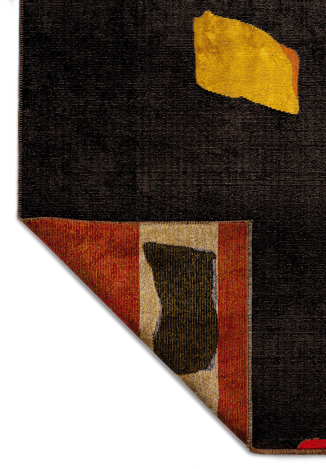 Euphoria Yellow - Black Rug Rugs - Venetto Design Venettodesign.com