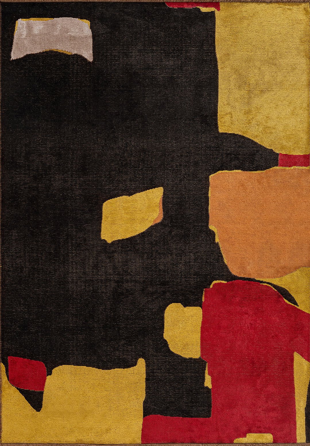 Euphoria Yellow - Black Rug Rugs - Venetto Design Venettodesign.com
