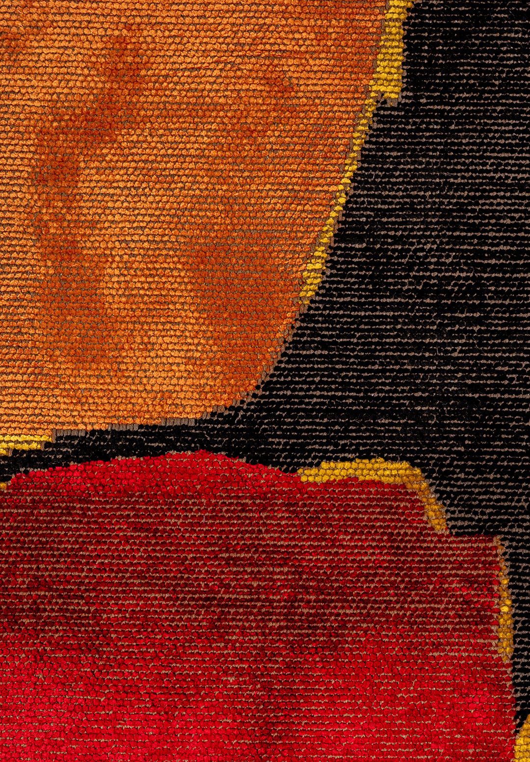 Euphoria Yellow - Black Rug Rugs - Venetto Design Venettodesign.com