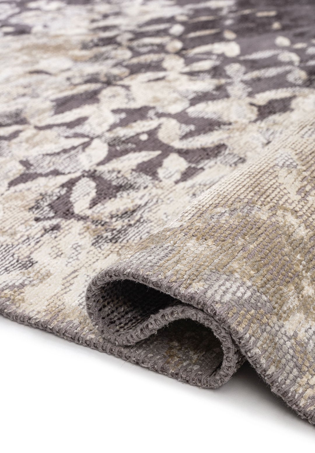 Bloom Charcoal - Cream Rug Rugs - Venetto Design Venettodesign.com