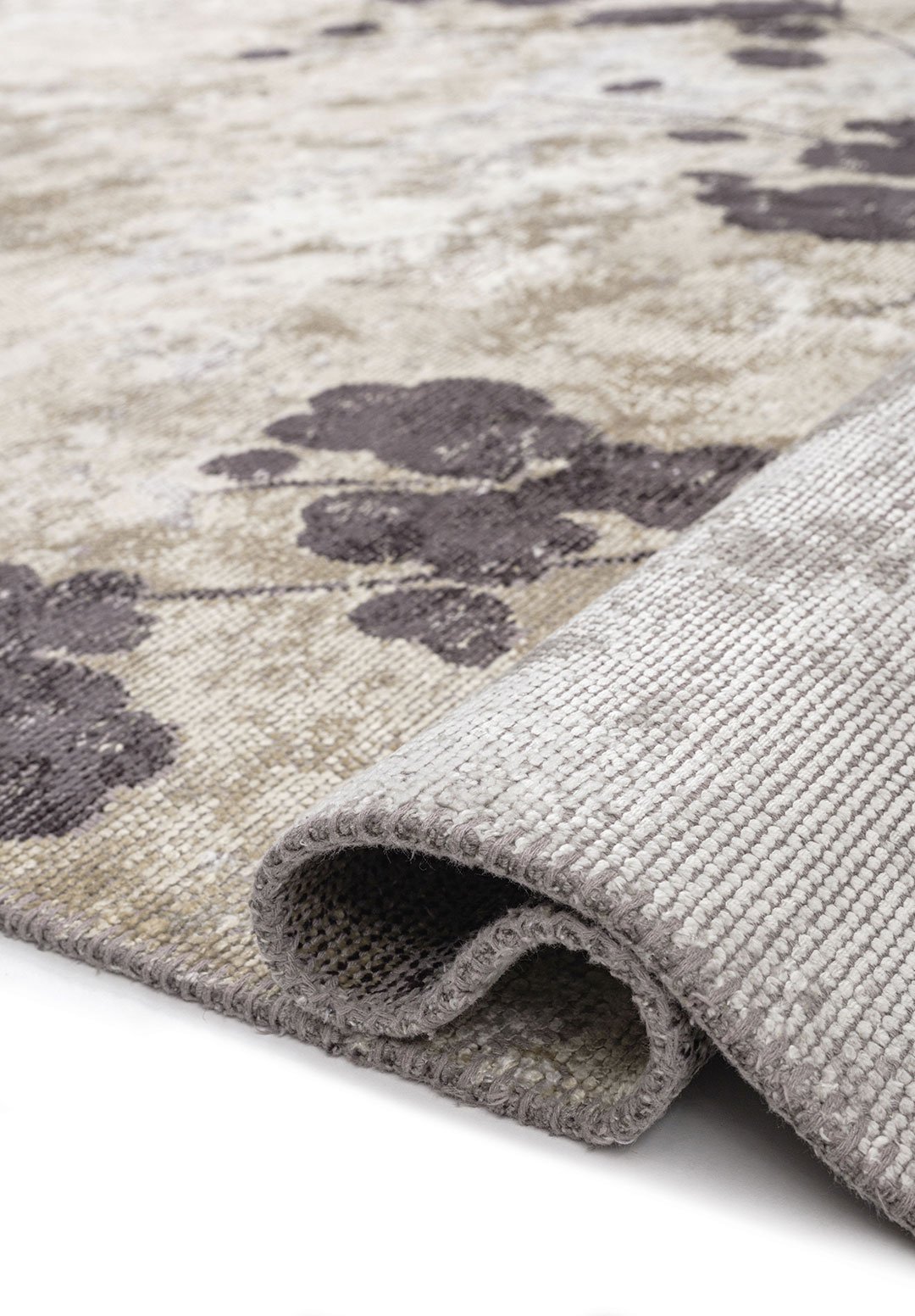 Blossom Charcoal - Cream Rug Rugs - Venetto Design Venettodesign.com