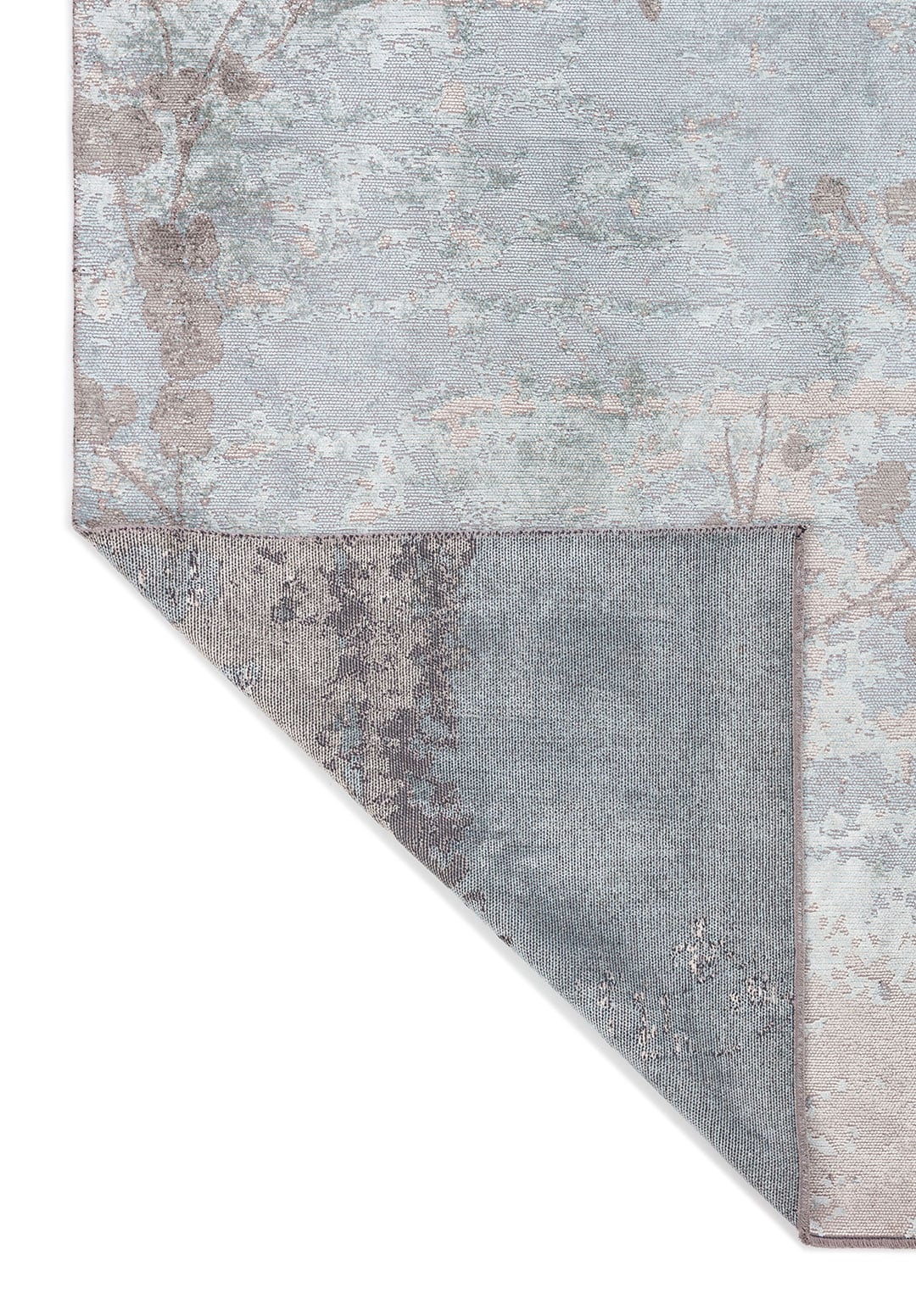 Blossom Grey - Ice Blue Rug Rugs - Venetto Design Venettodesign.com
