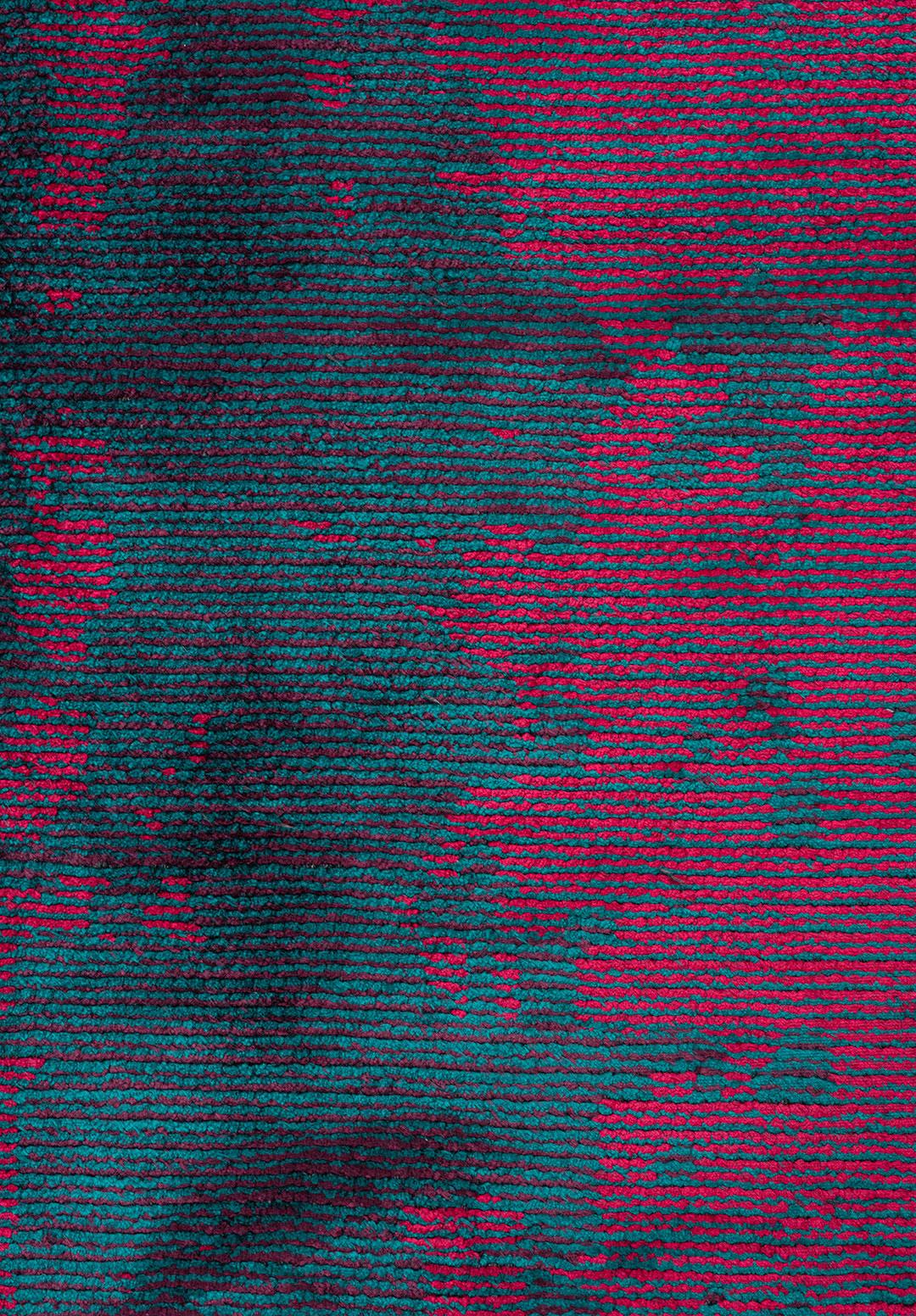 Horizon Dark Turquoise - Magenta Rug Rugs - Venetto Design Venettodesign.com