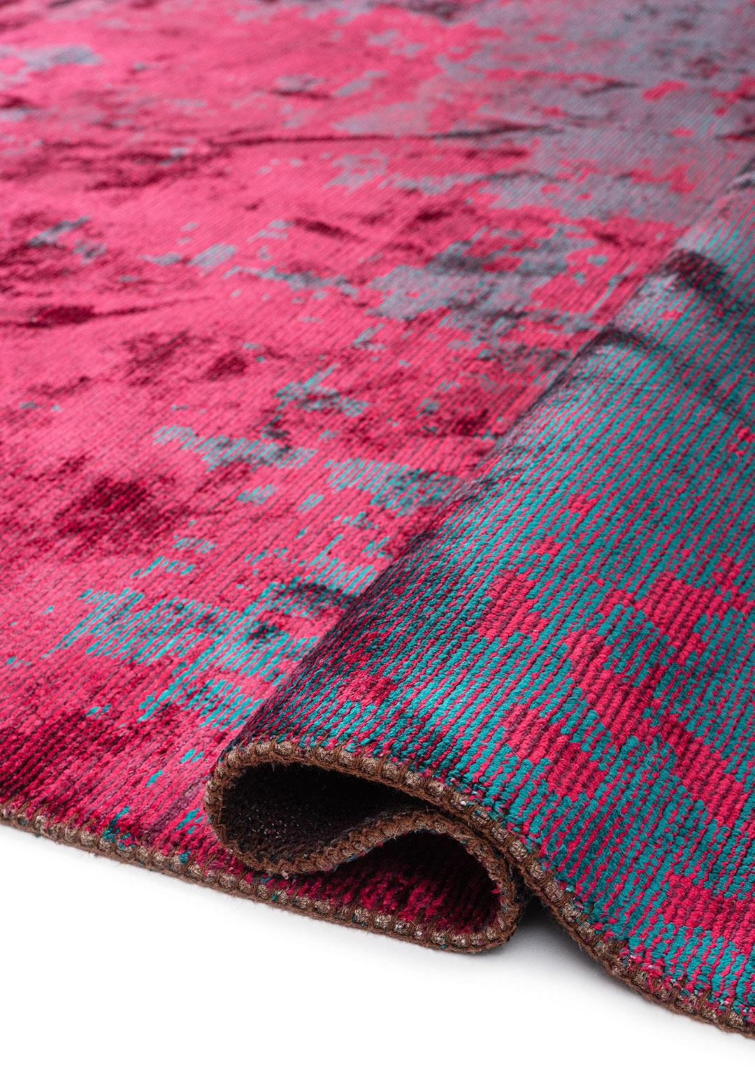 Horizon Magenta - Dark Turquoise Rug Rugs - Venetto Design Venettodesign.com