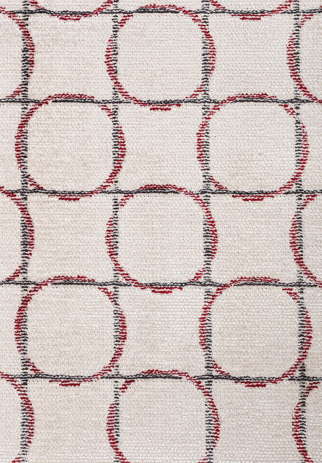 Equinox Charcoal - Red Rug Rugs - Venetto Design Venettodesign.com