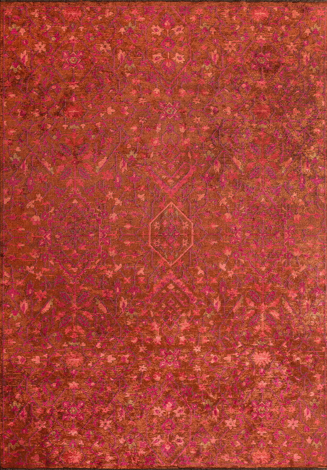 Fleur Terra - Fuchsia Rug Rugs - Venetto Design Venettodesign.com