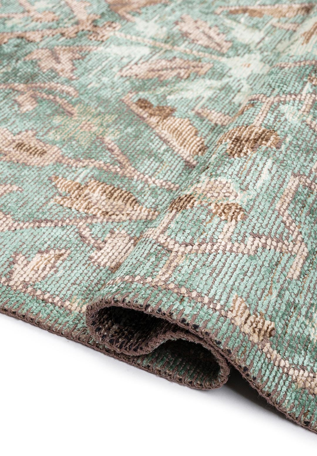 Fleur Mink - River Green Rug Rugs - Venetto Design Venettodesign.com